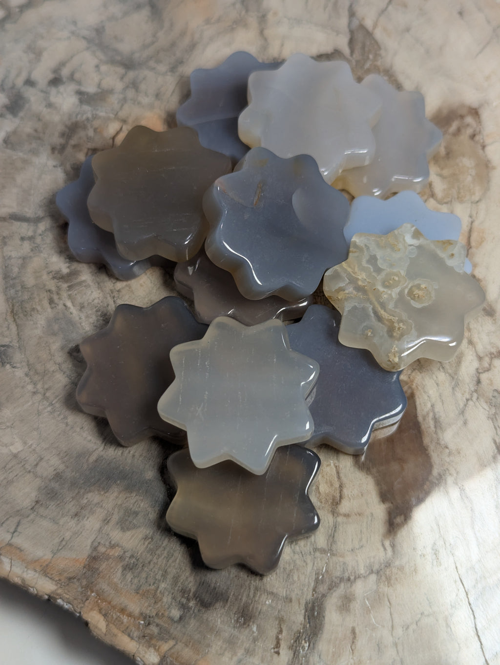 Agate crystal flowers 1 PC