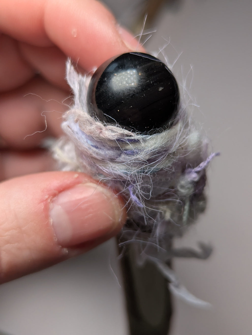 Clear quartz crystal pen