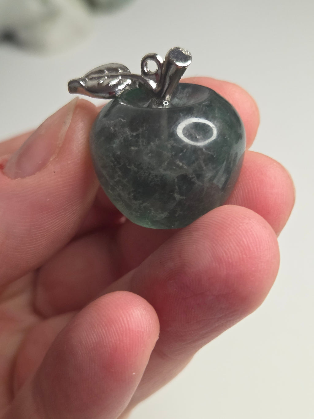 Flourite  crystal apples can be made into pendants