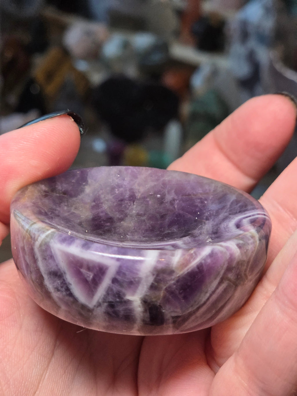 Dream Amethyst crystal trinket bowl