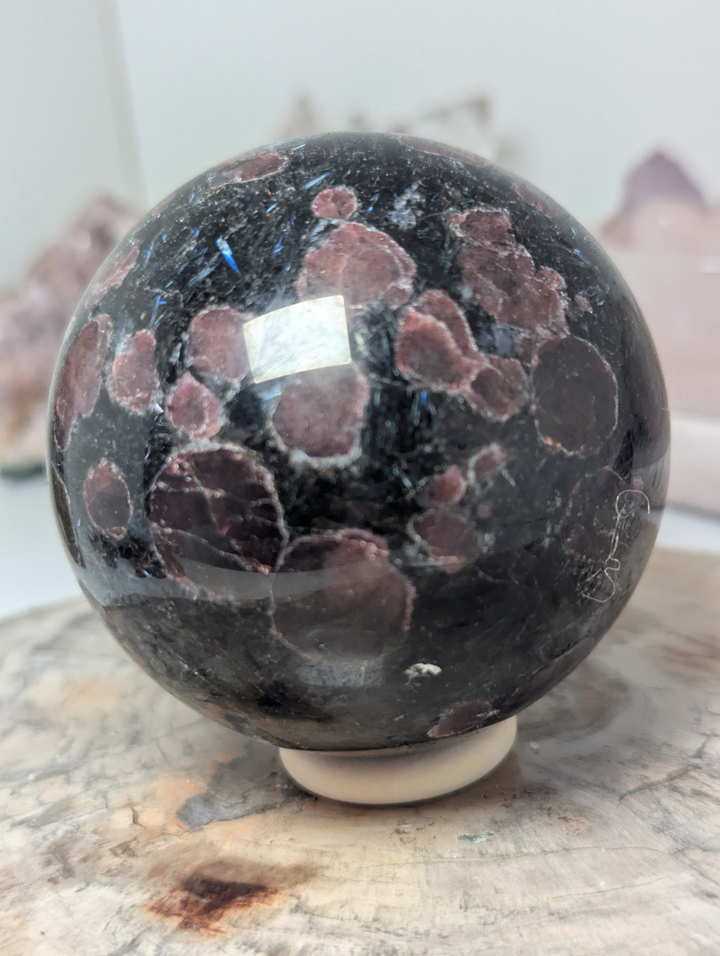 Garnet in Astrophylite sphere