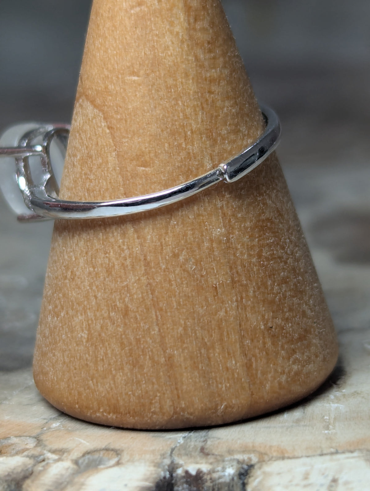 Moonstone crystal Adjustable ring