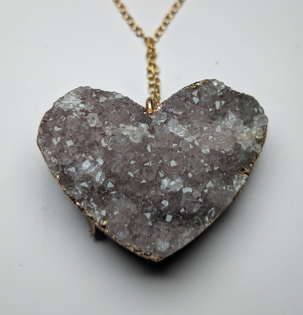 Amethyst crystal necklace