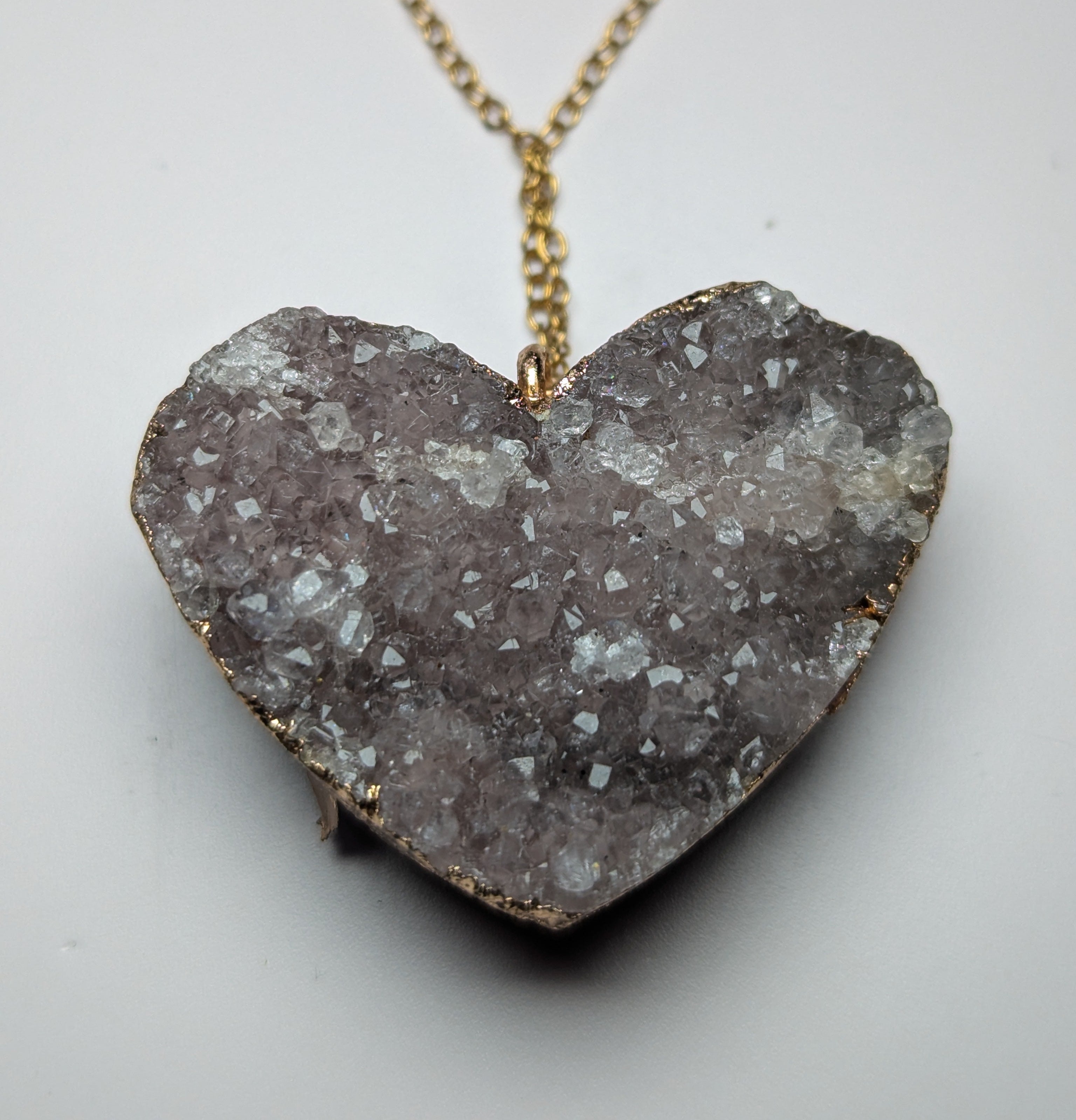 Amethyst crystal necklace