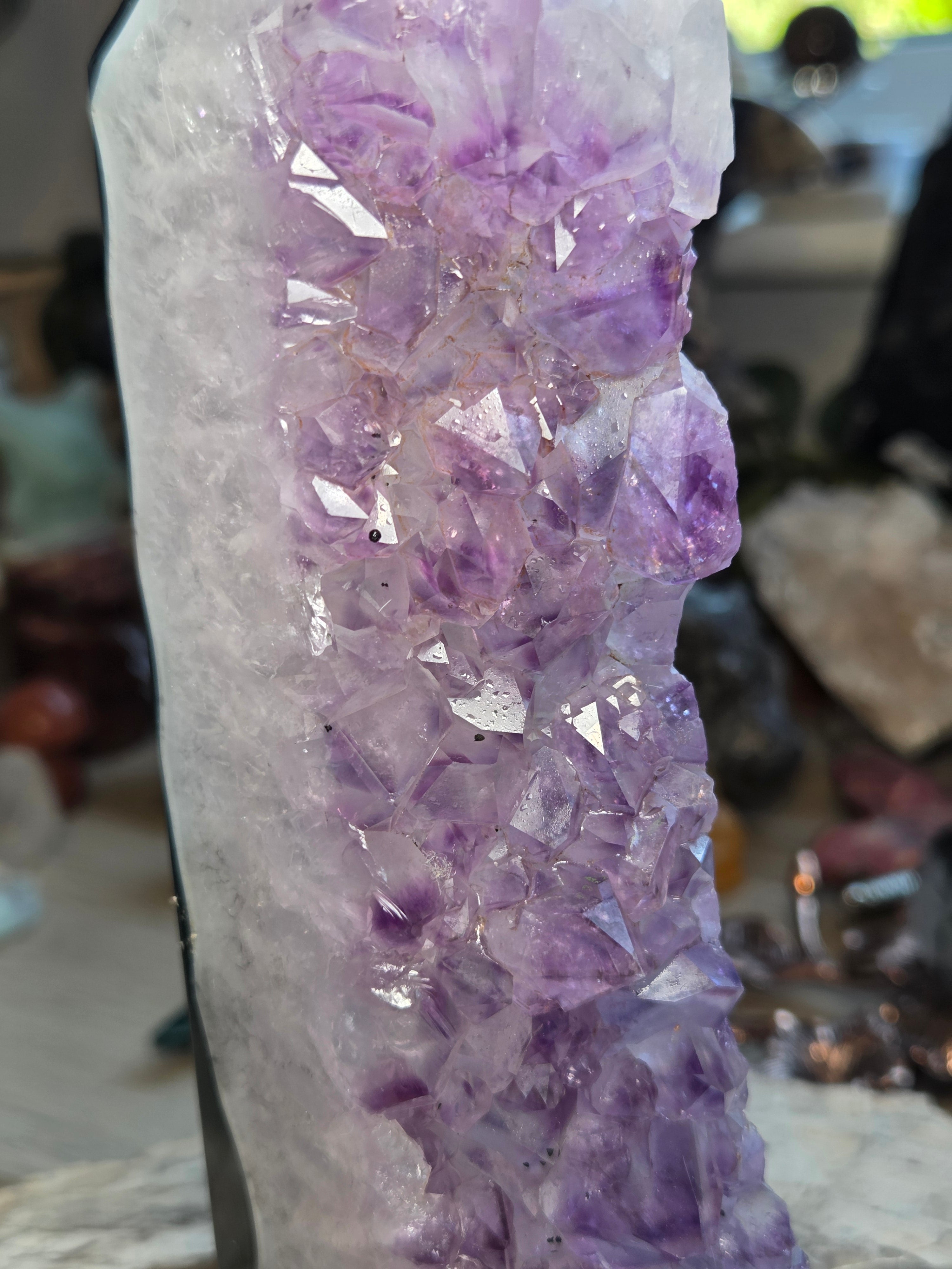 Beautiful Amethyst crystal agate tower from Brazil