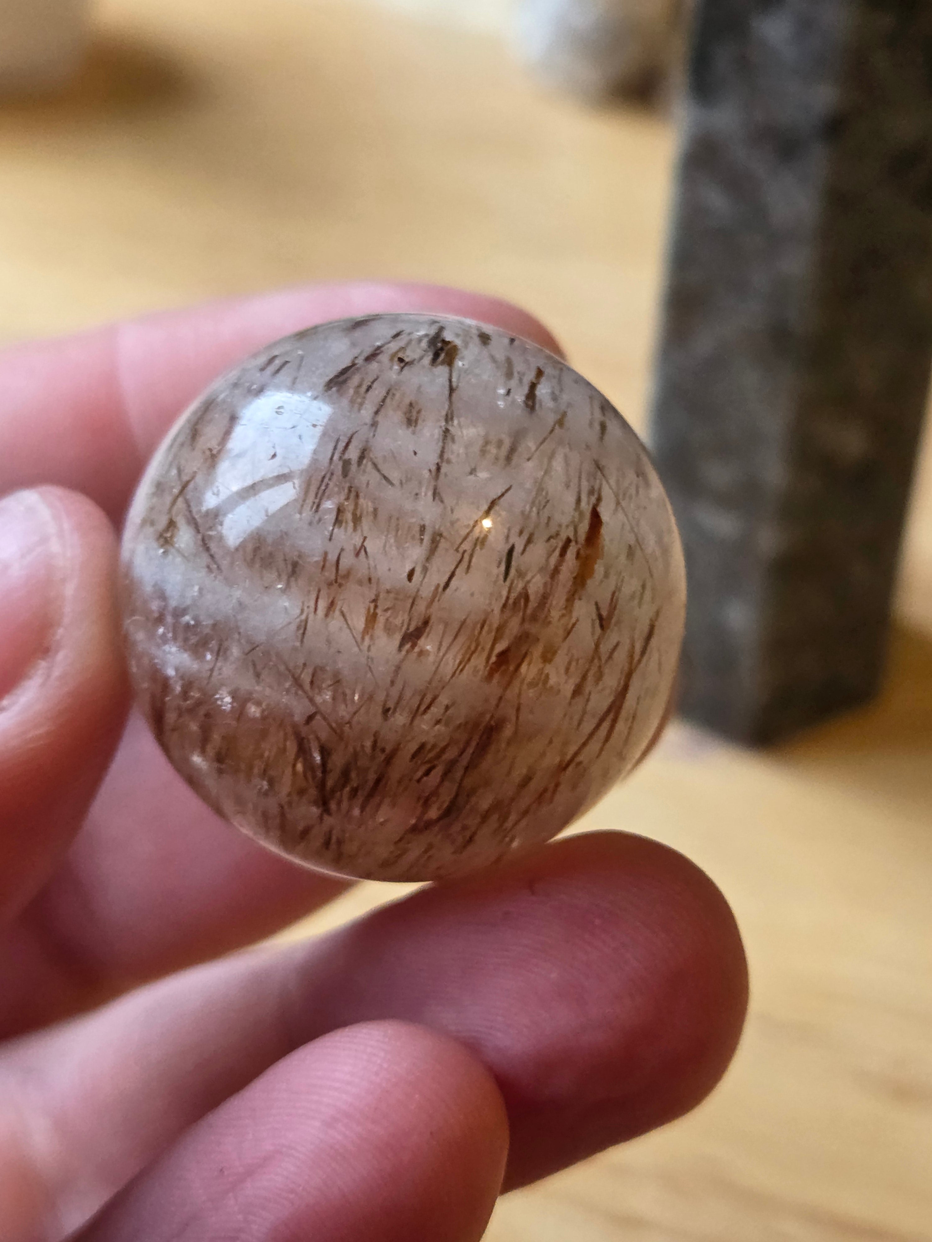 New Copper Rutile crystal sphere