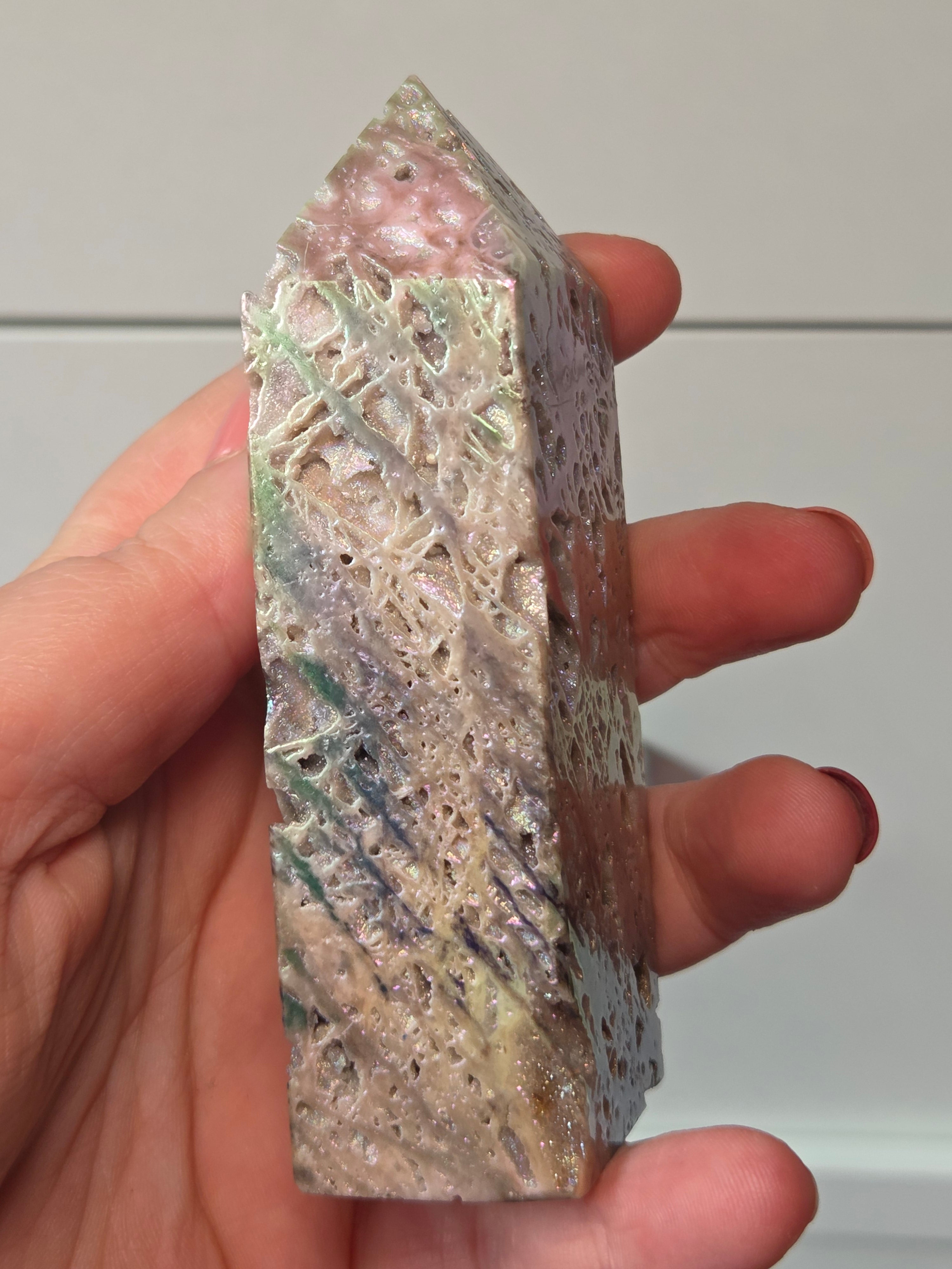 Aura Sphelerite crystal tower