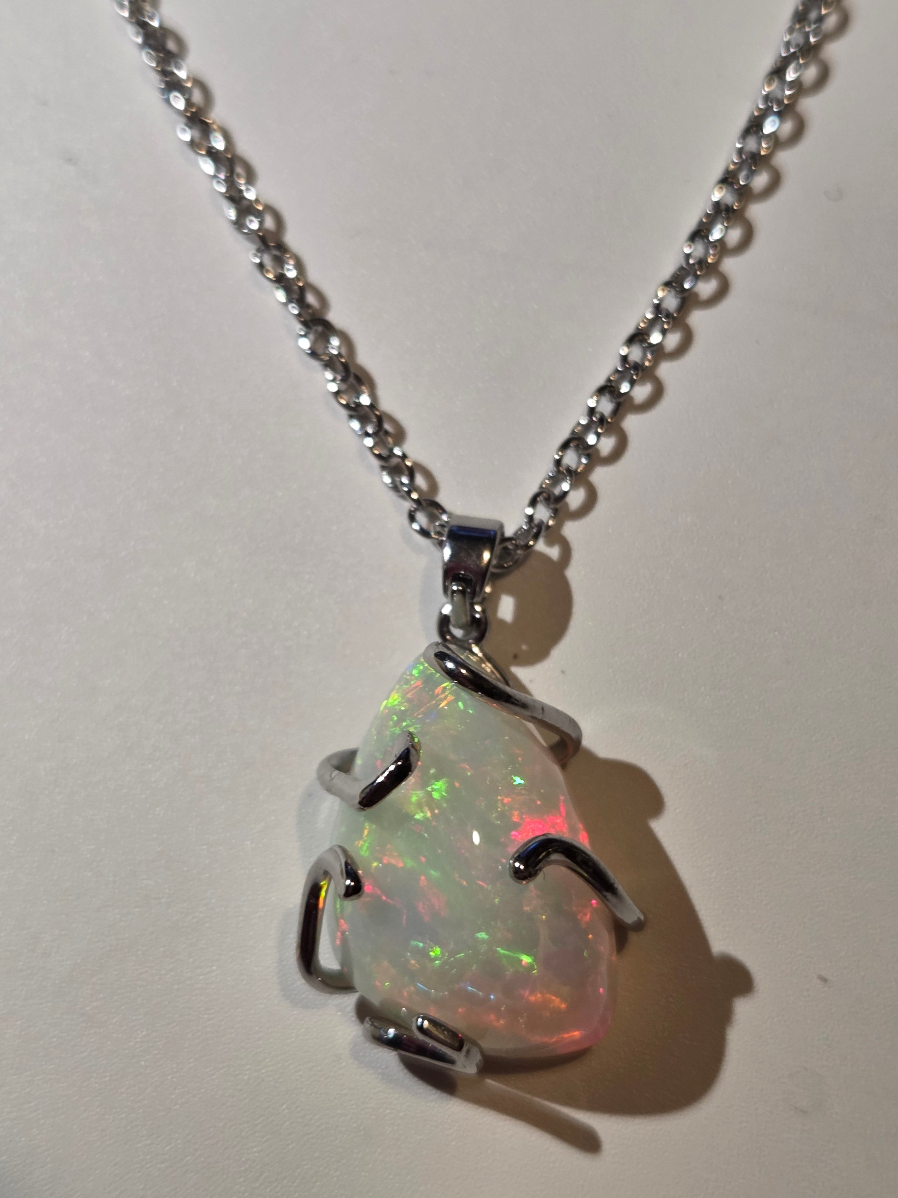 Handmade opal necklace S295