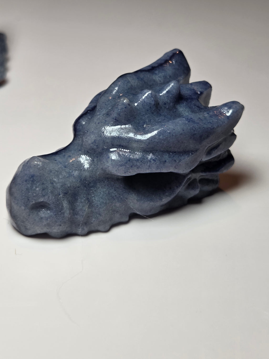 Blue Aventurine crystal dragon head