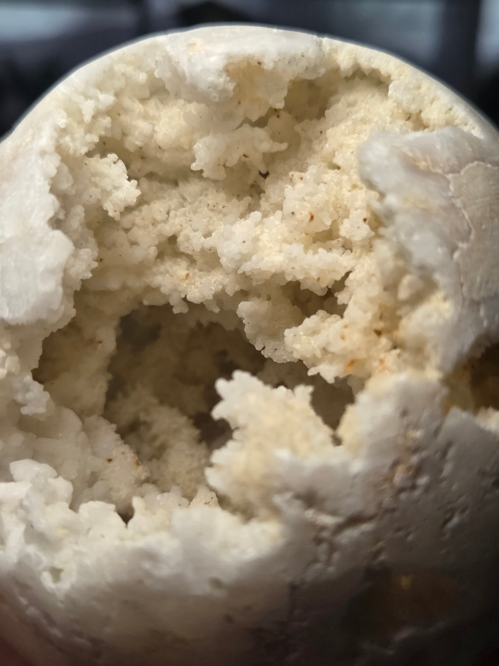 10cm raw quartz crystal sphere