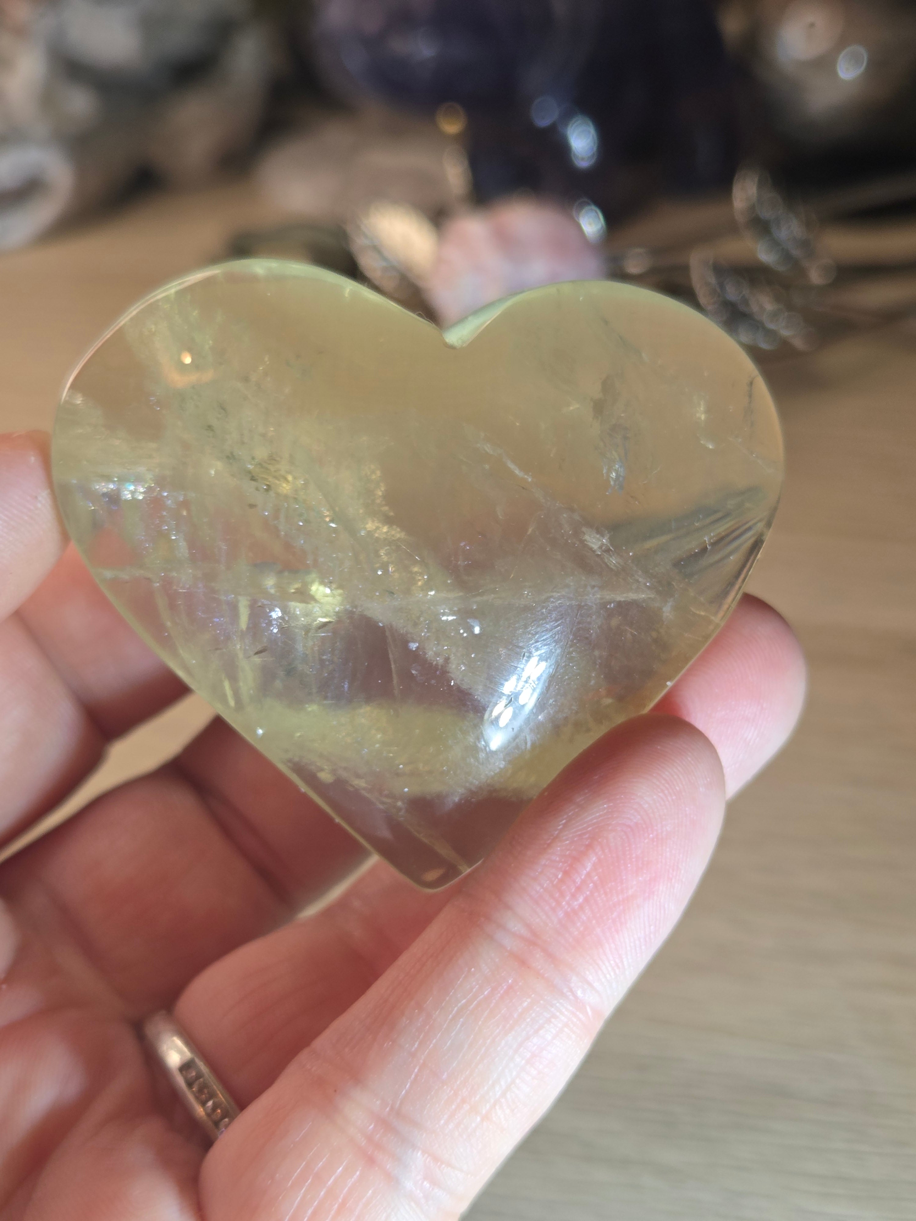 Natural Citrine crystal Heart