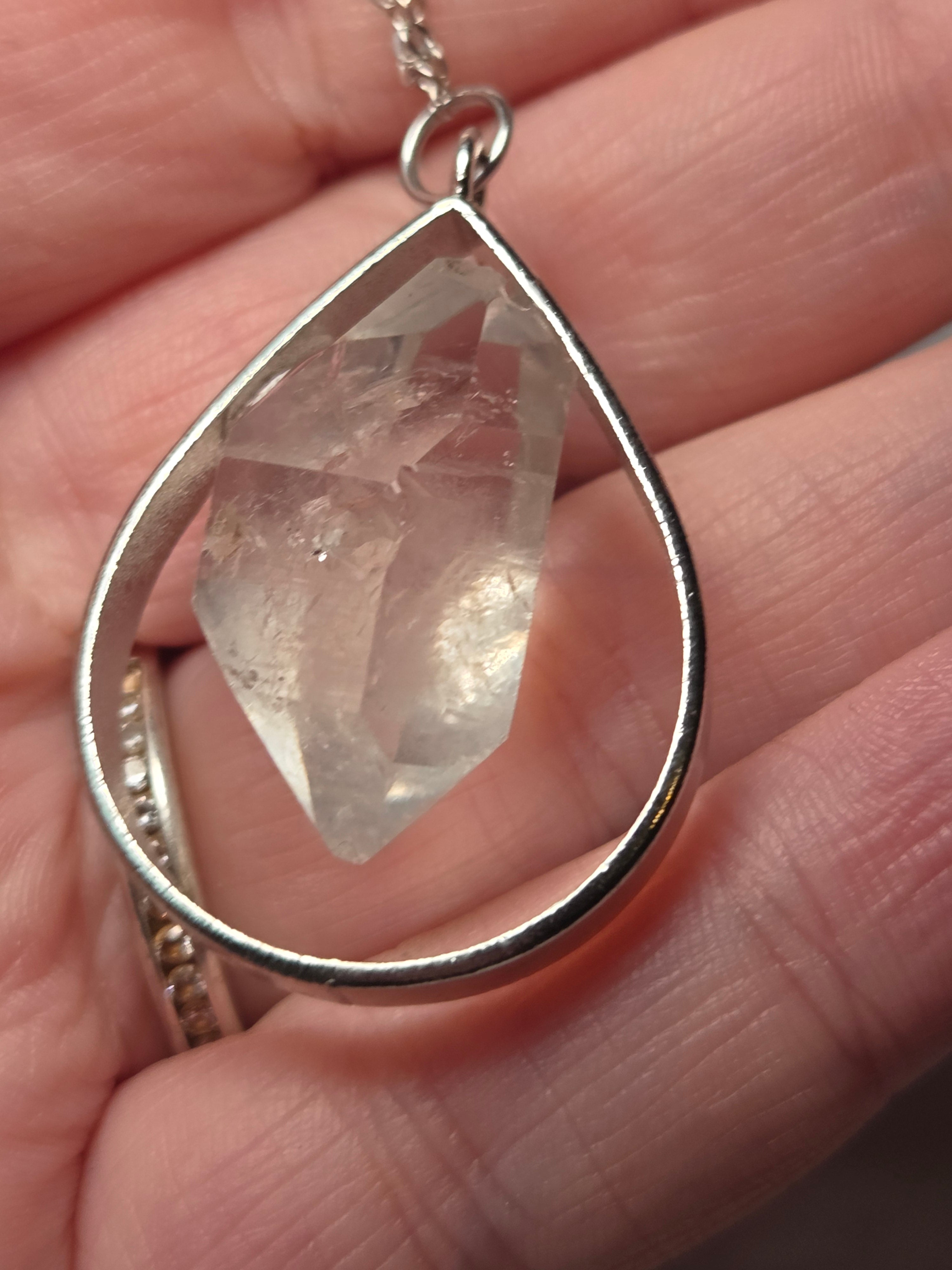 Hekemer diamond crystal handmade necklace