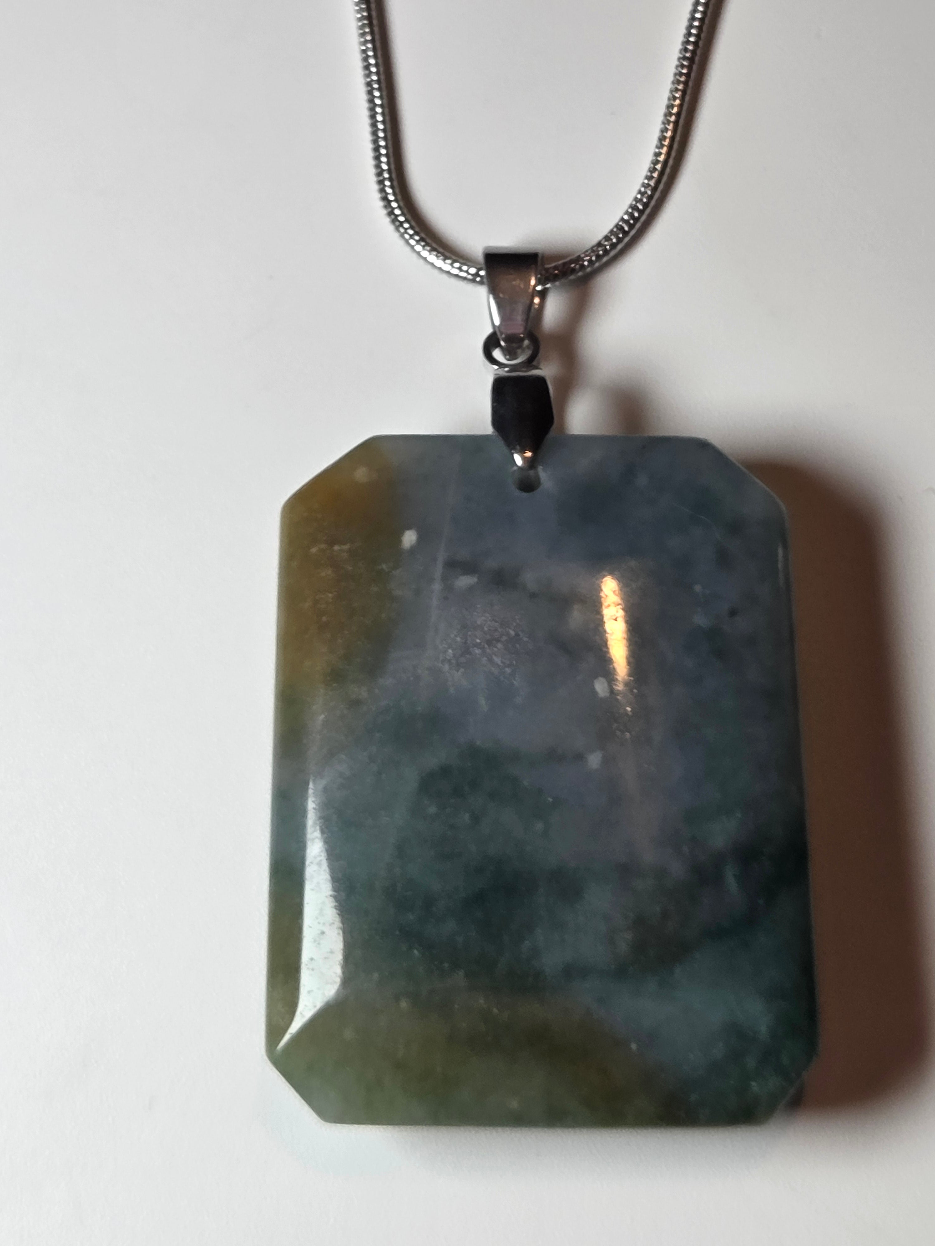 Ocean Jasper crystal handmade necklace