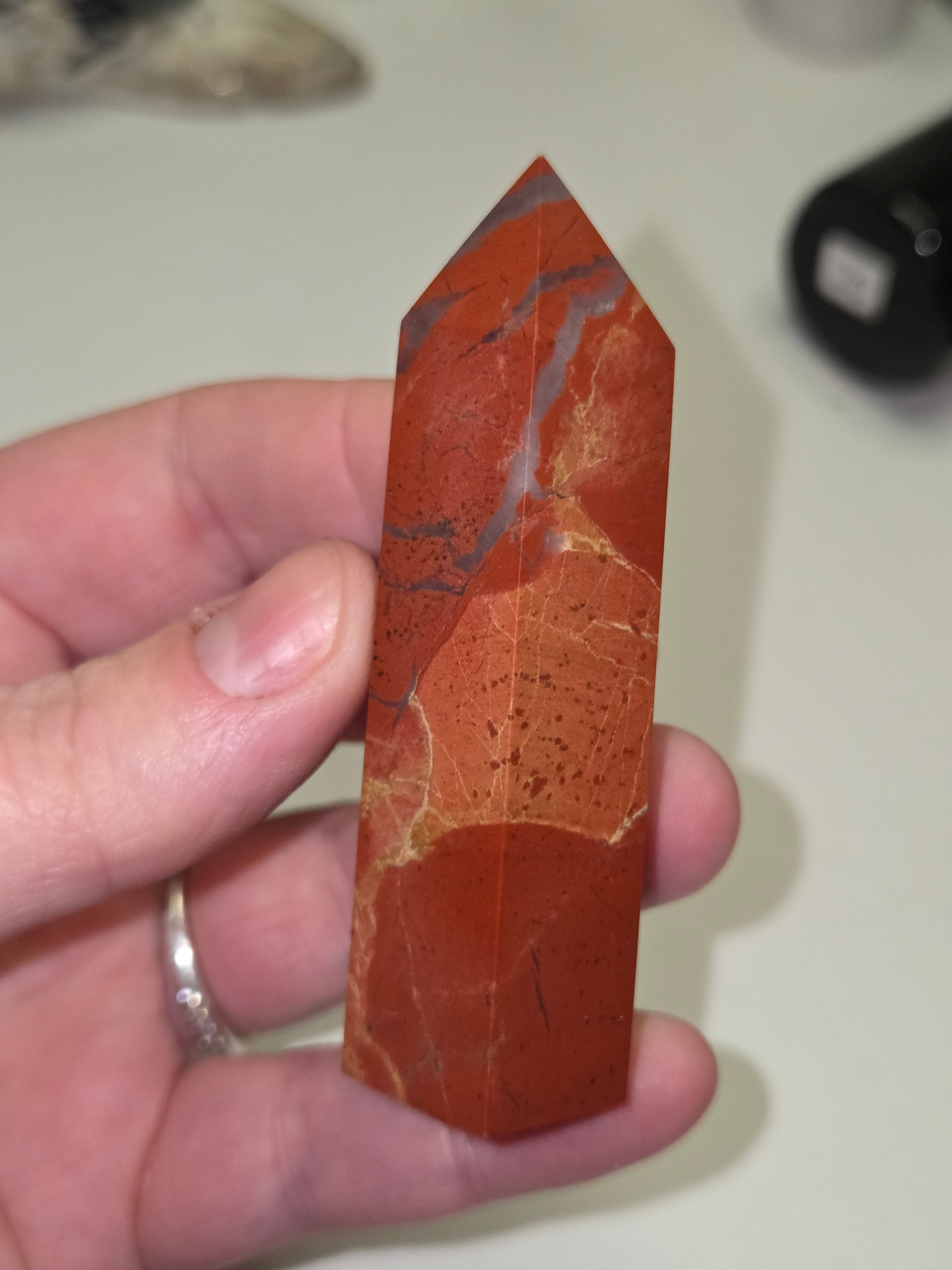 Red Jasper crystal tower