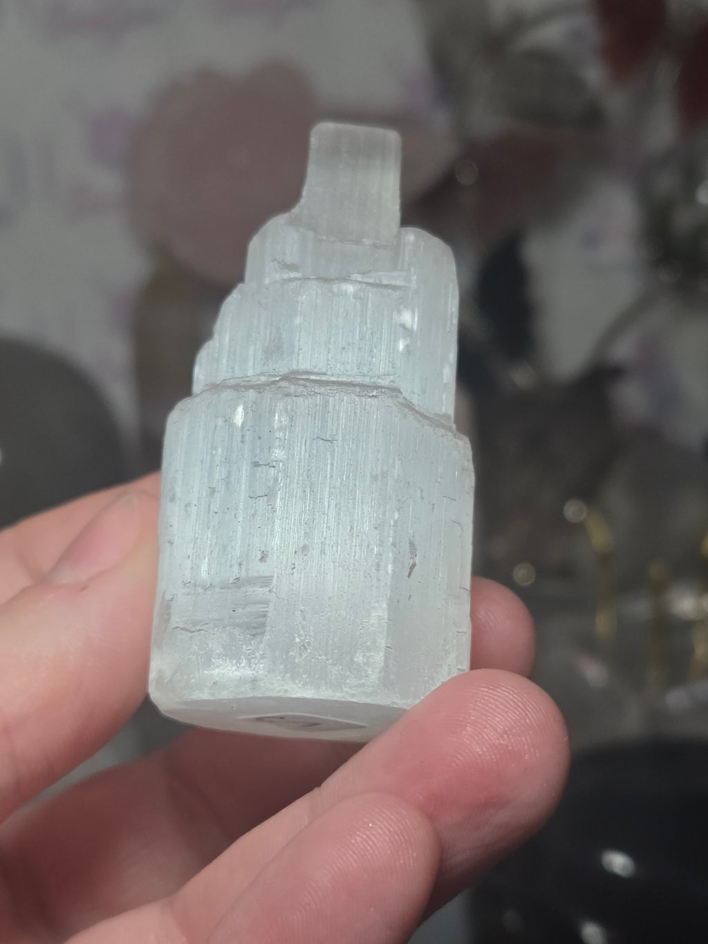Selenite (sarin spar) crystal tower