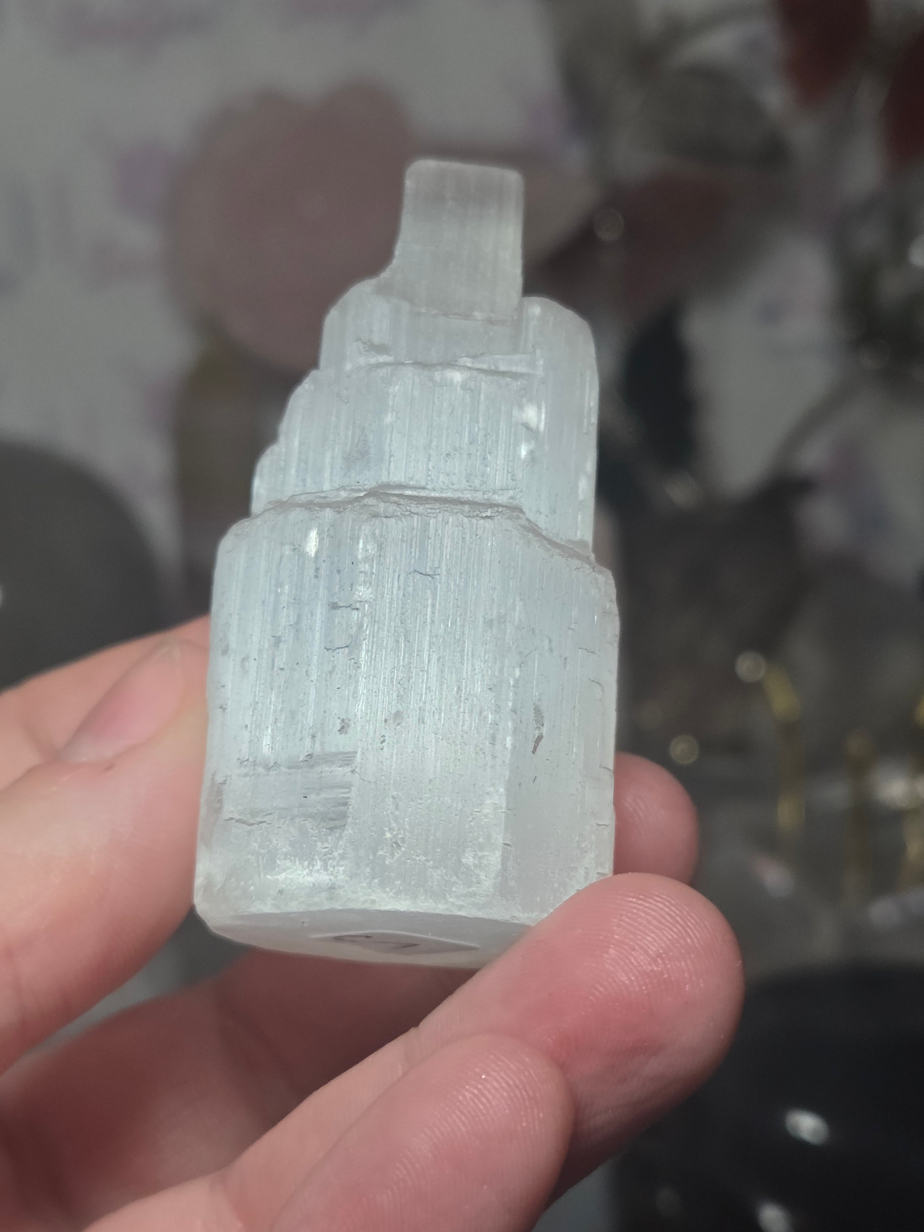 Selenite (sarin spar) crystal tower