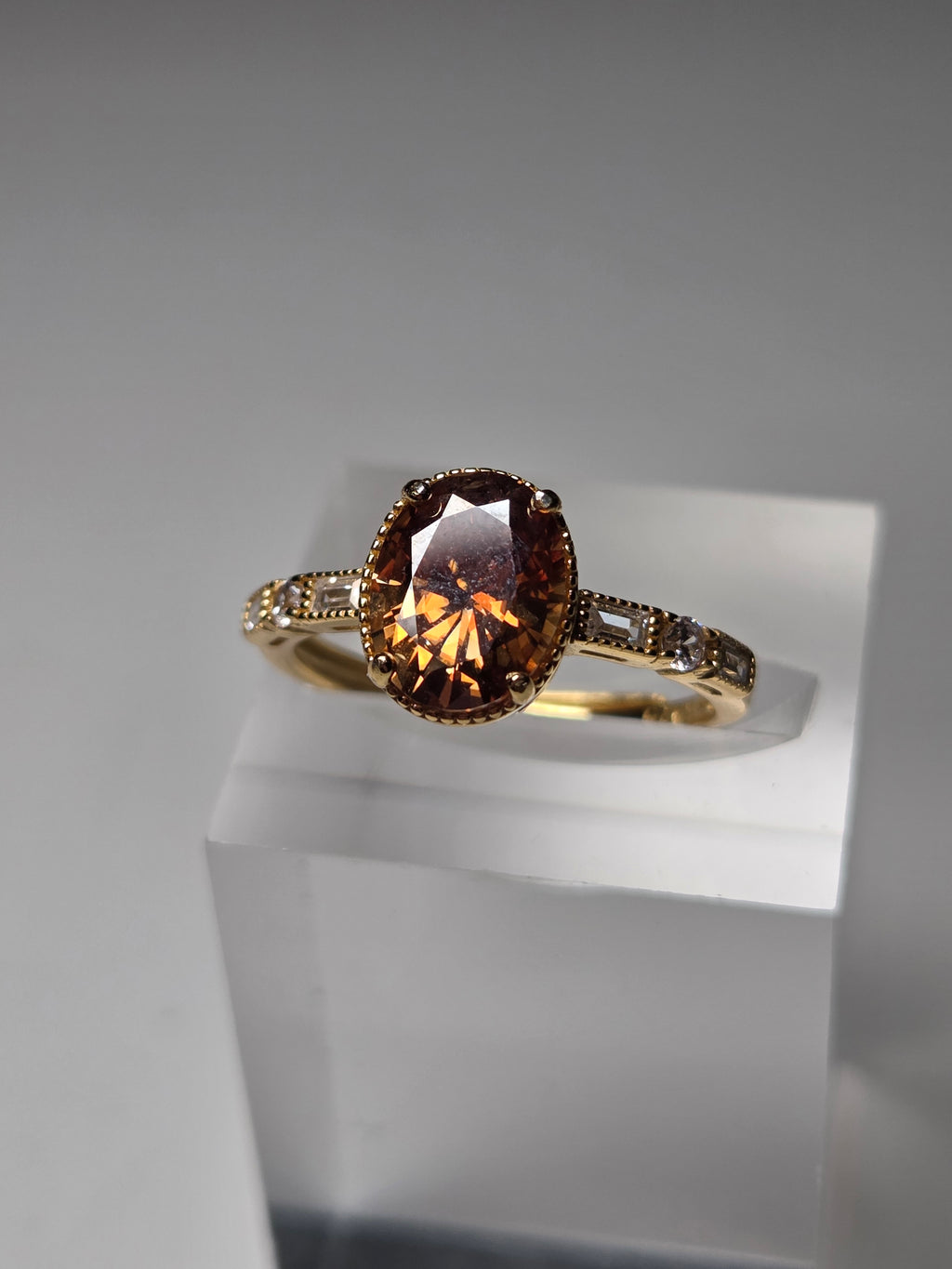 Chocolate Moissanite diamond necklace