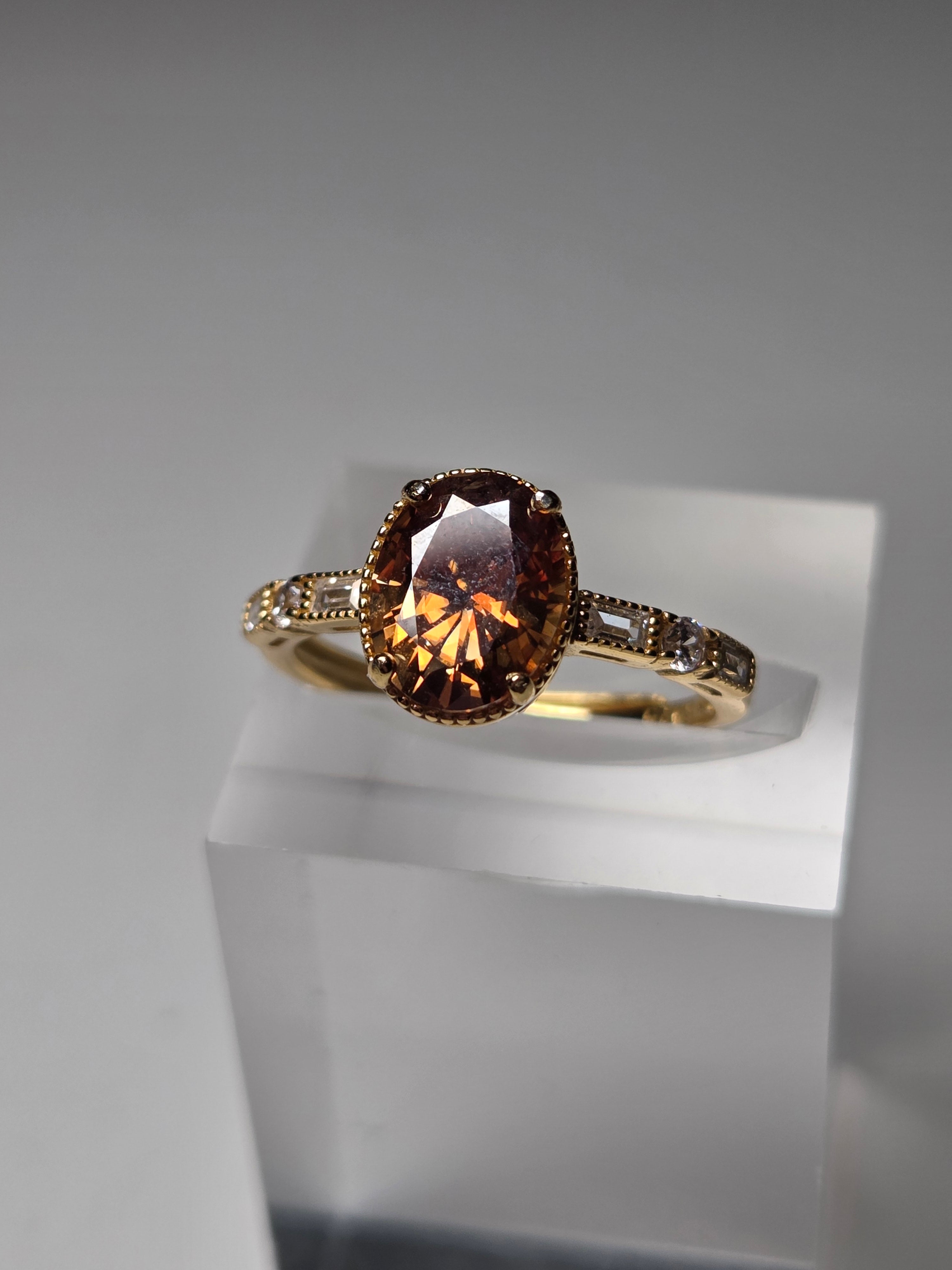 Chocolate Moissanite diamond necklace