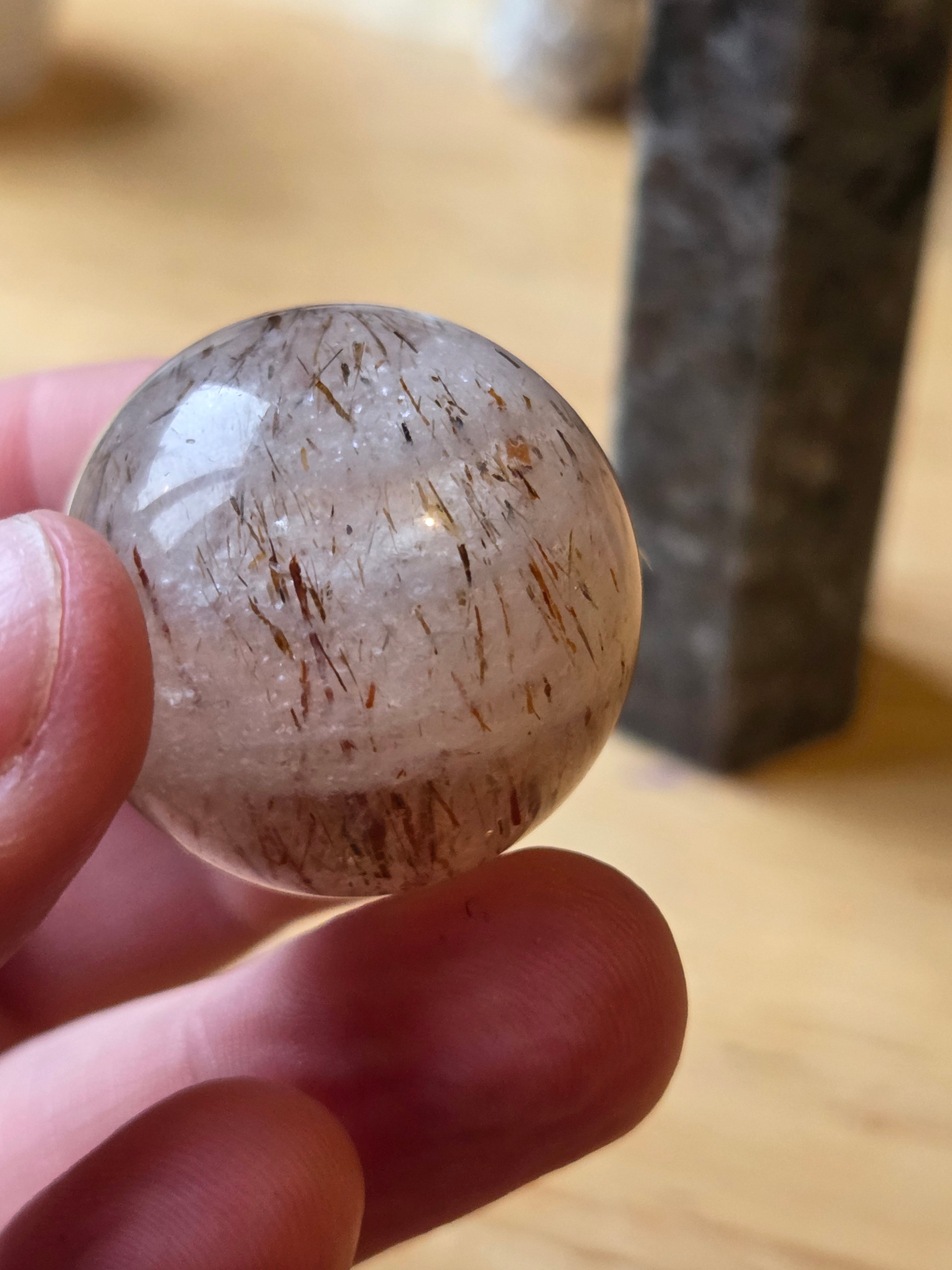 New Copper Rutile crystal sphere