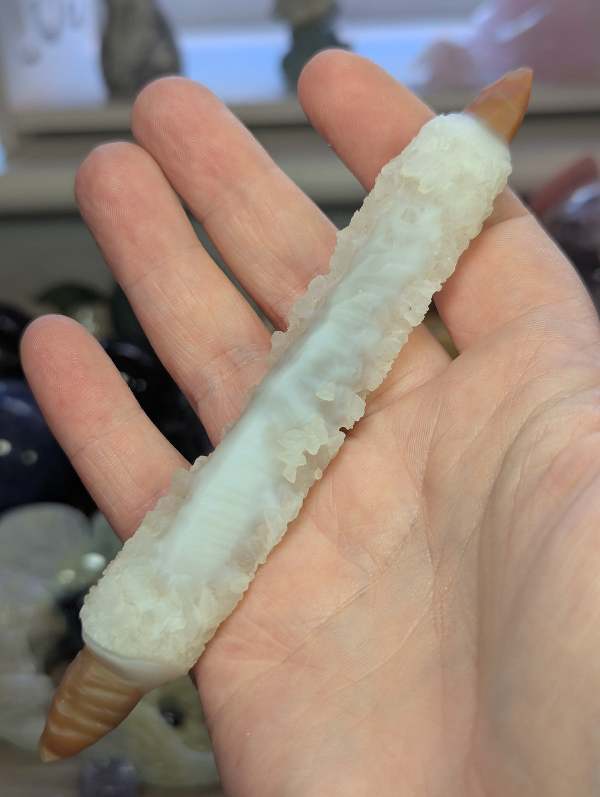 Gobi agate crystal wand