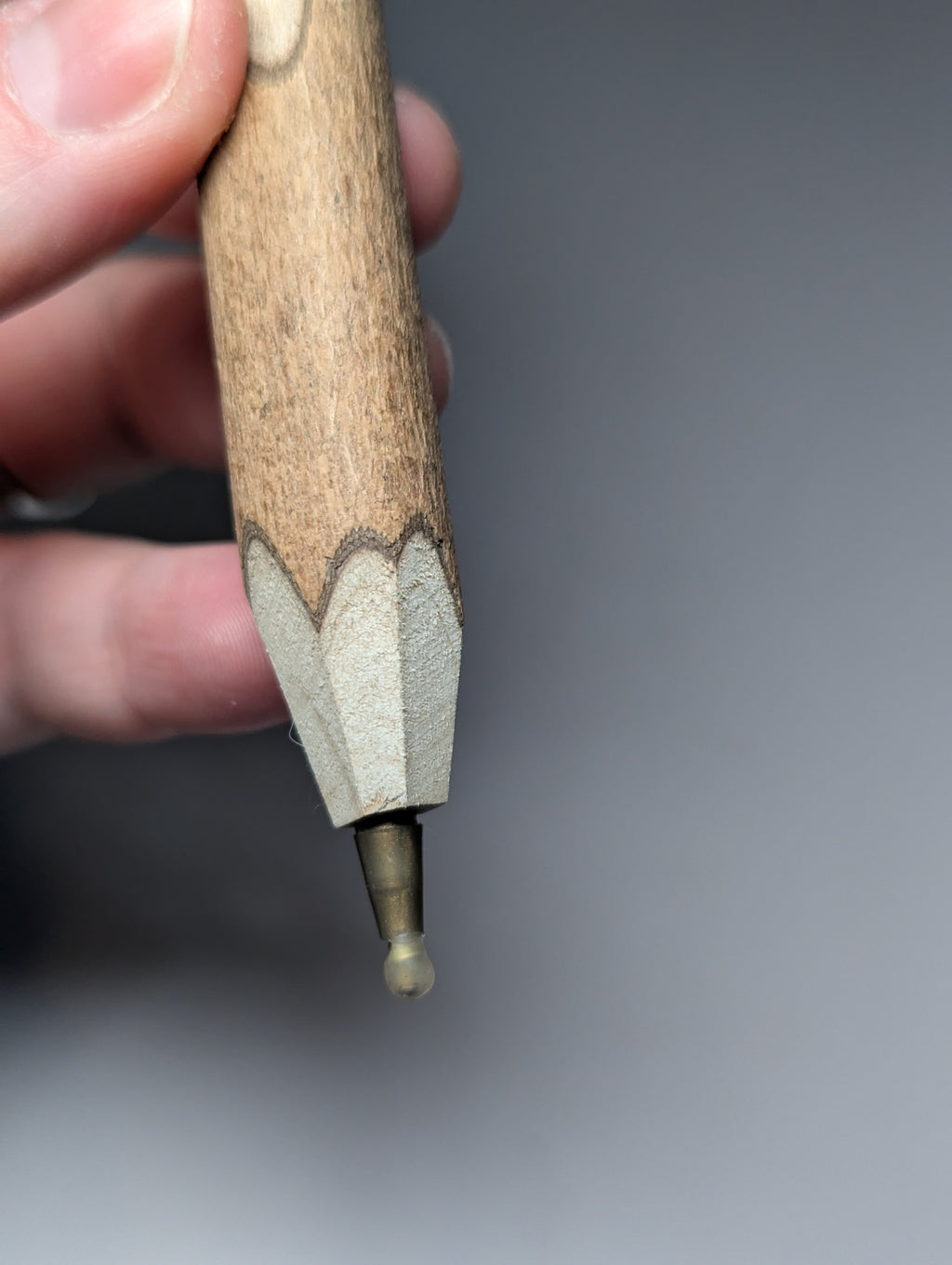 Clear quartz crystal pen