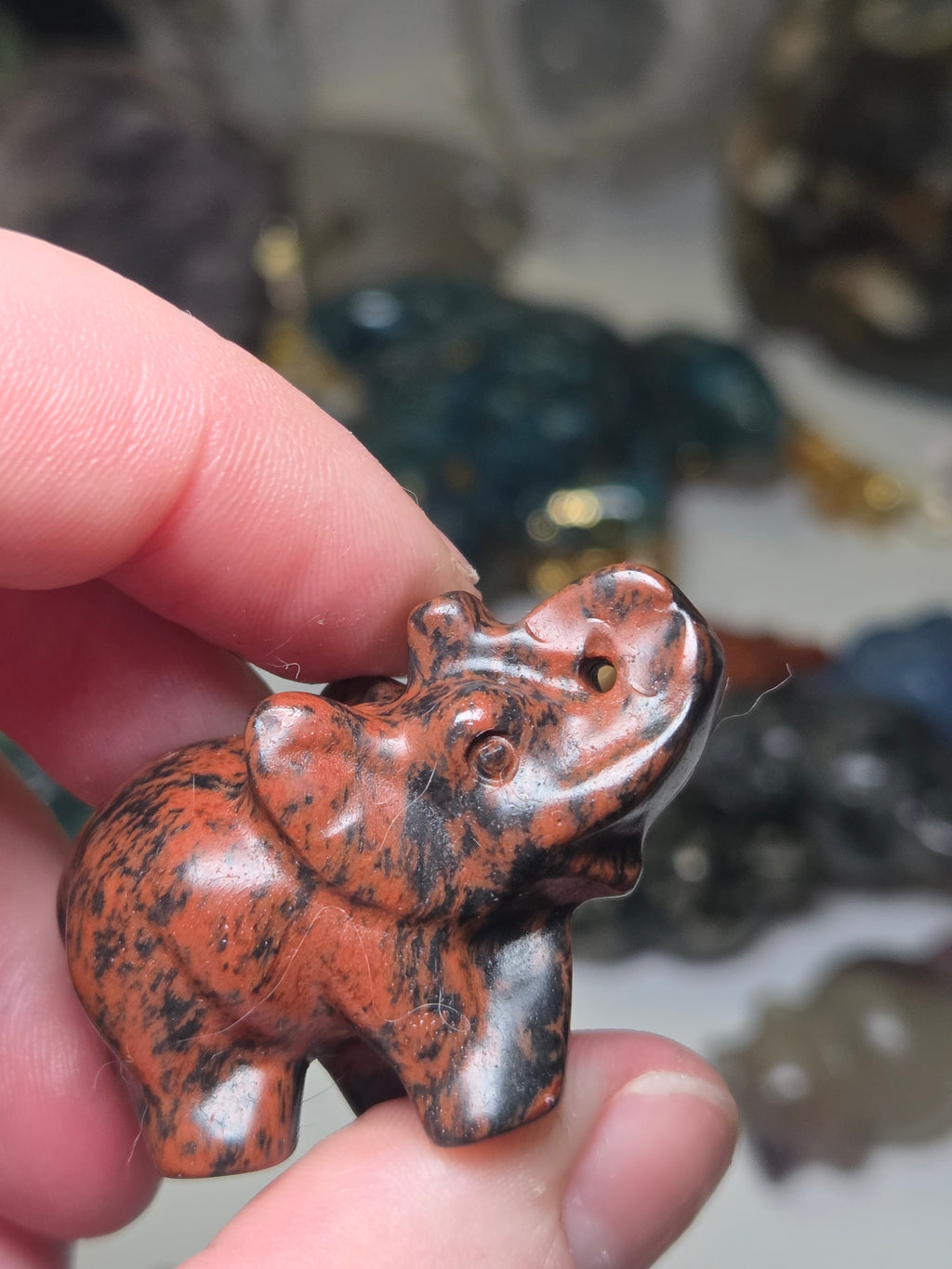 Crystal Elephant carving