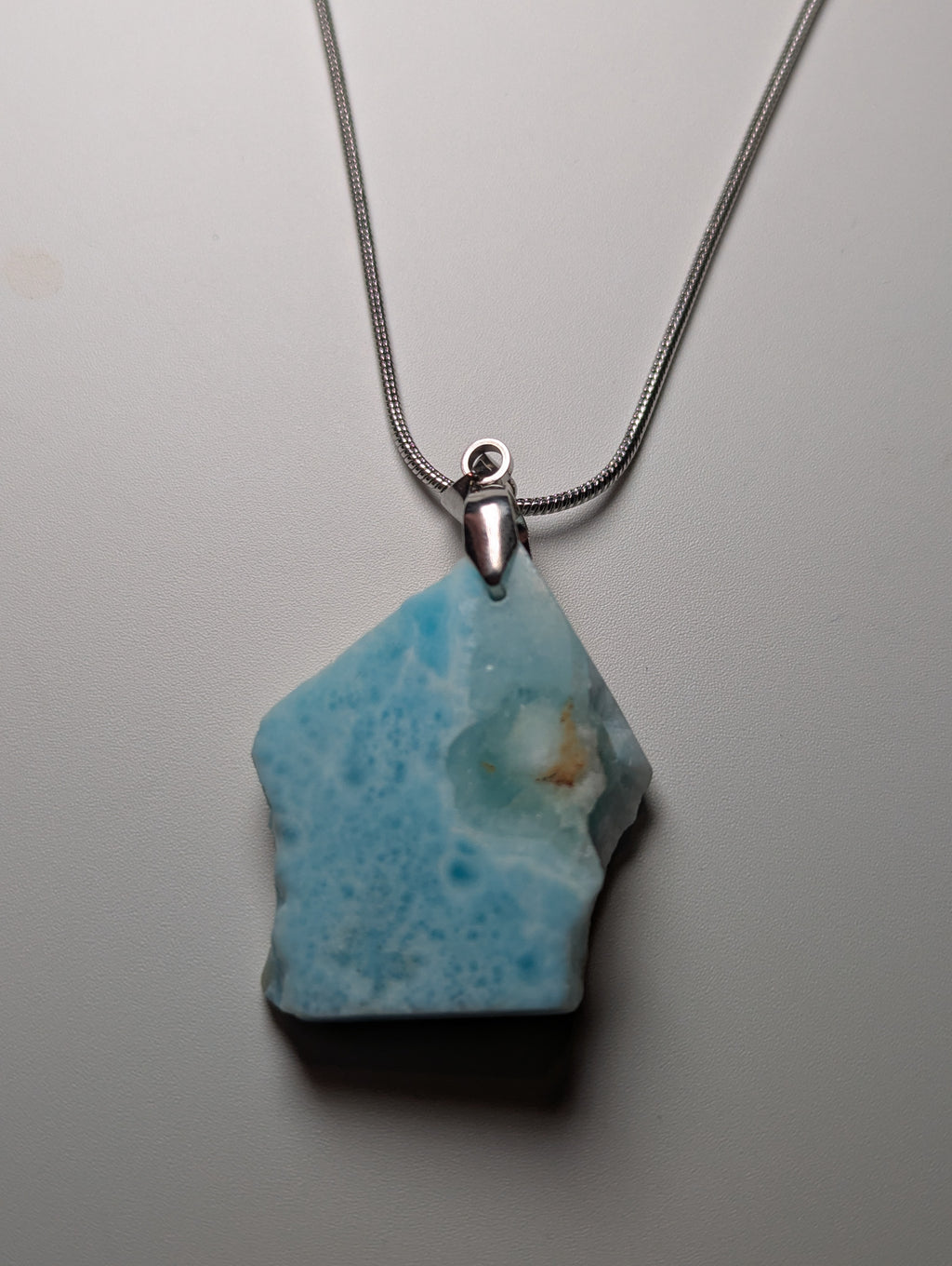 Larimar crystal handmade necklace