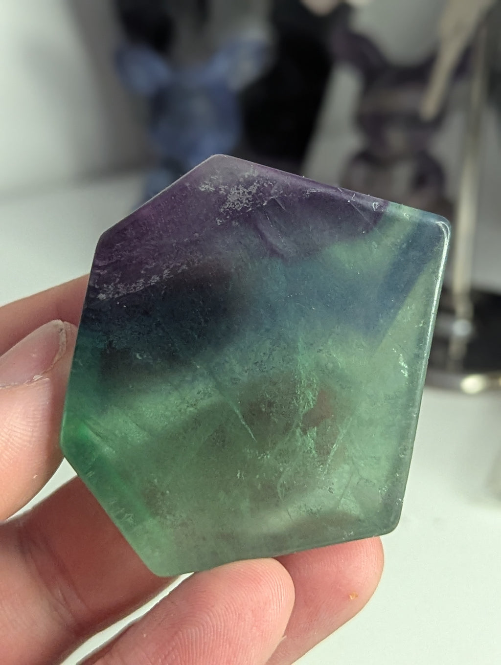 Flourite crystal freeform