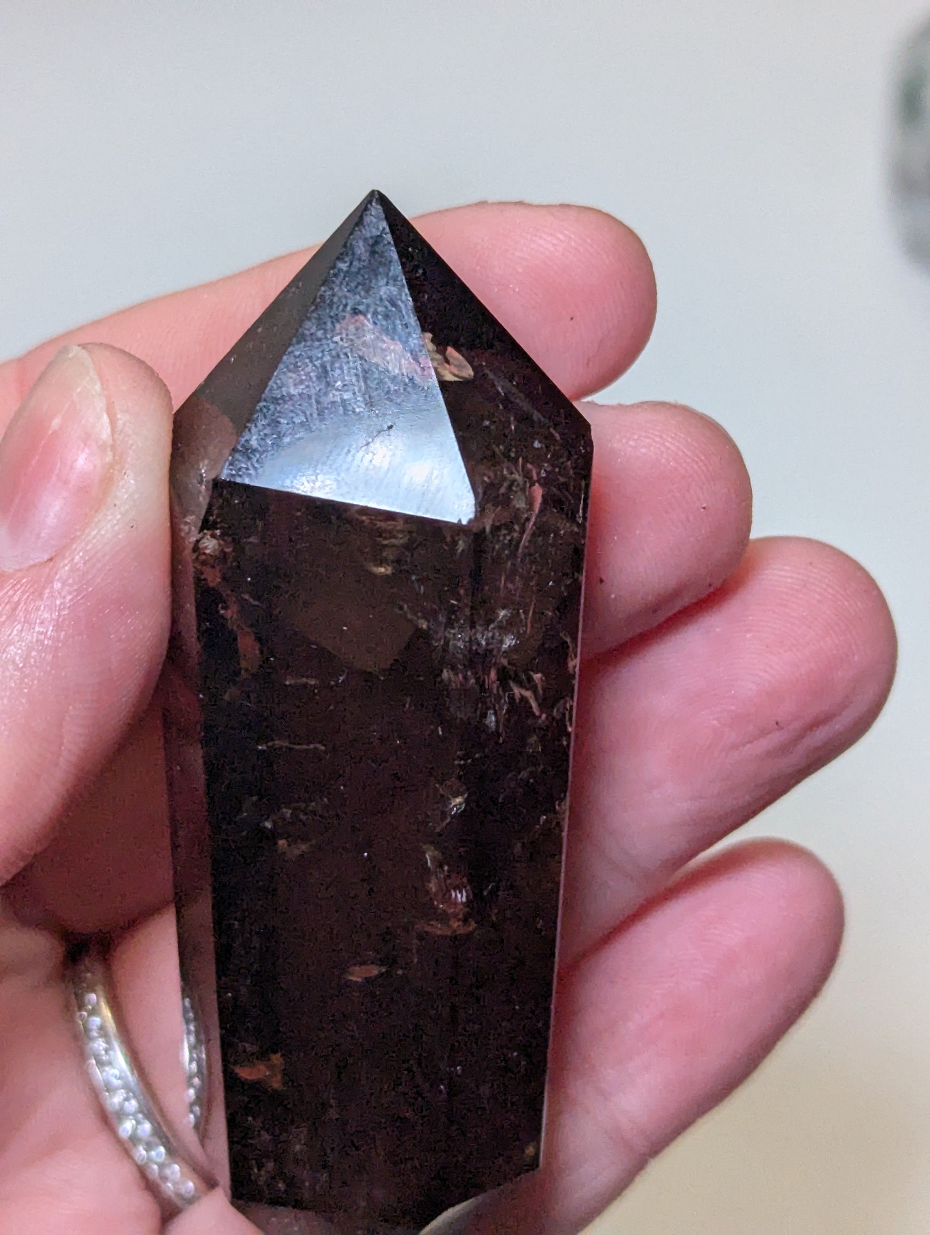 Smokey quartz crystal DT with stand