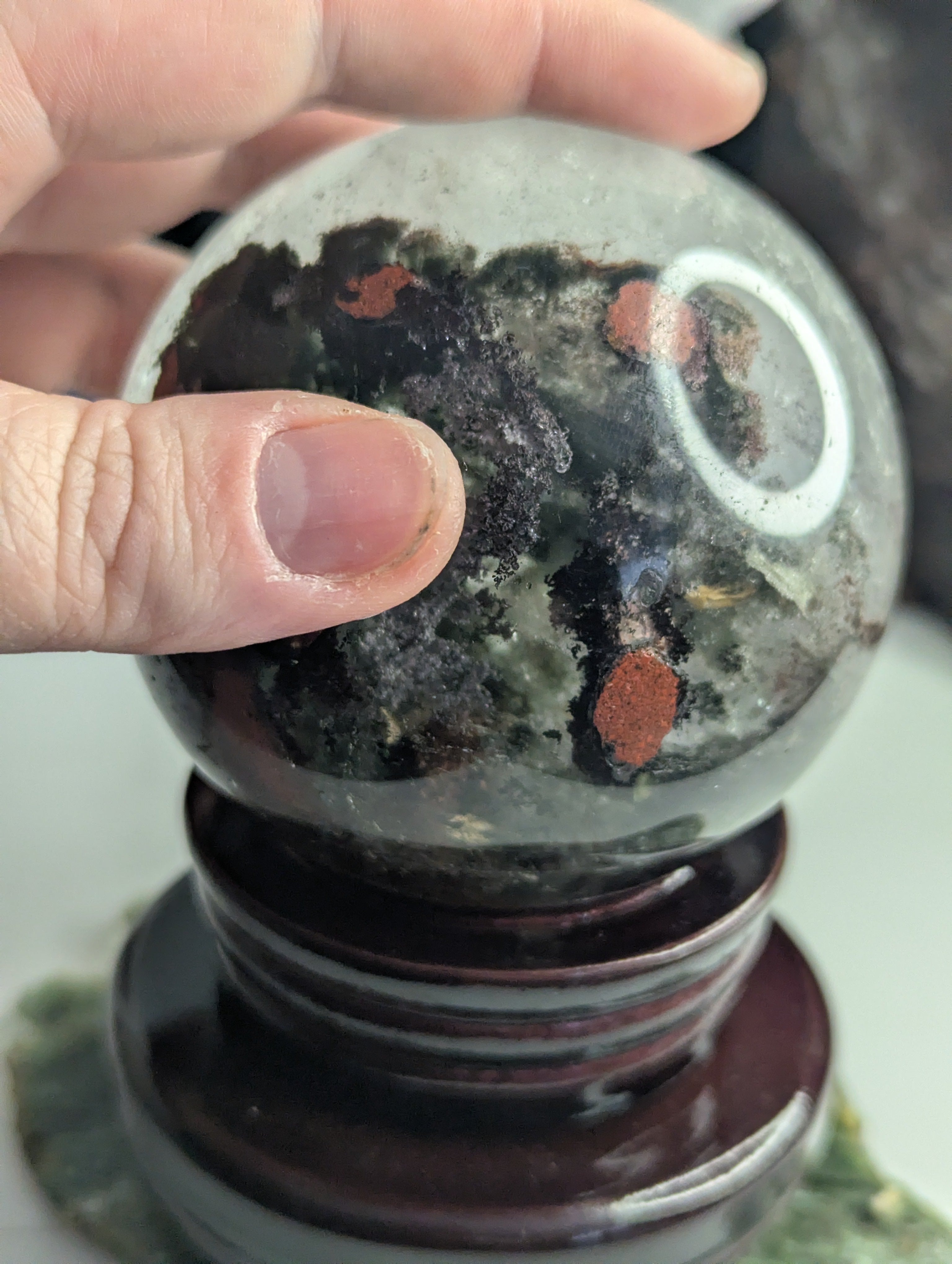 Amazing high Grade Garden quartz crystal sphere