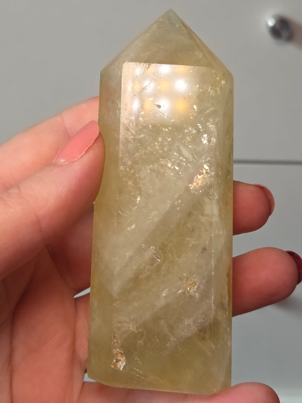 Citrine crystal tower