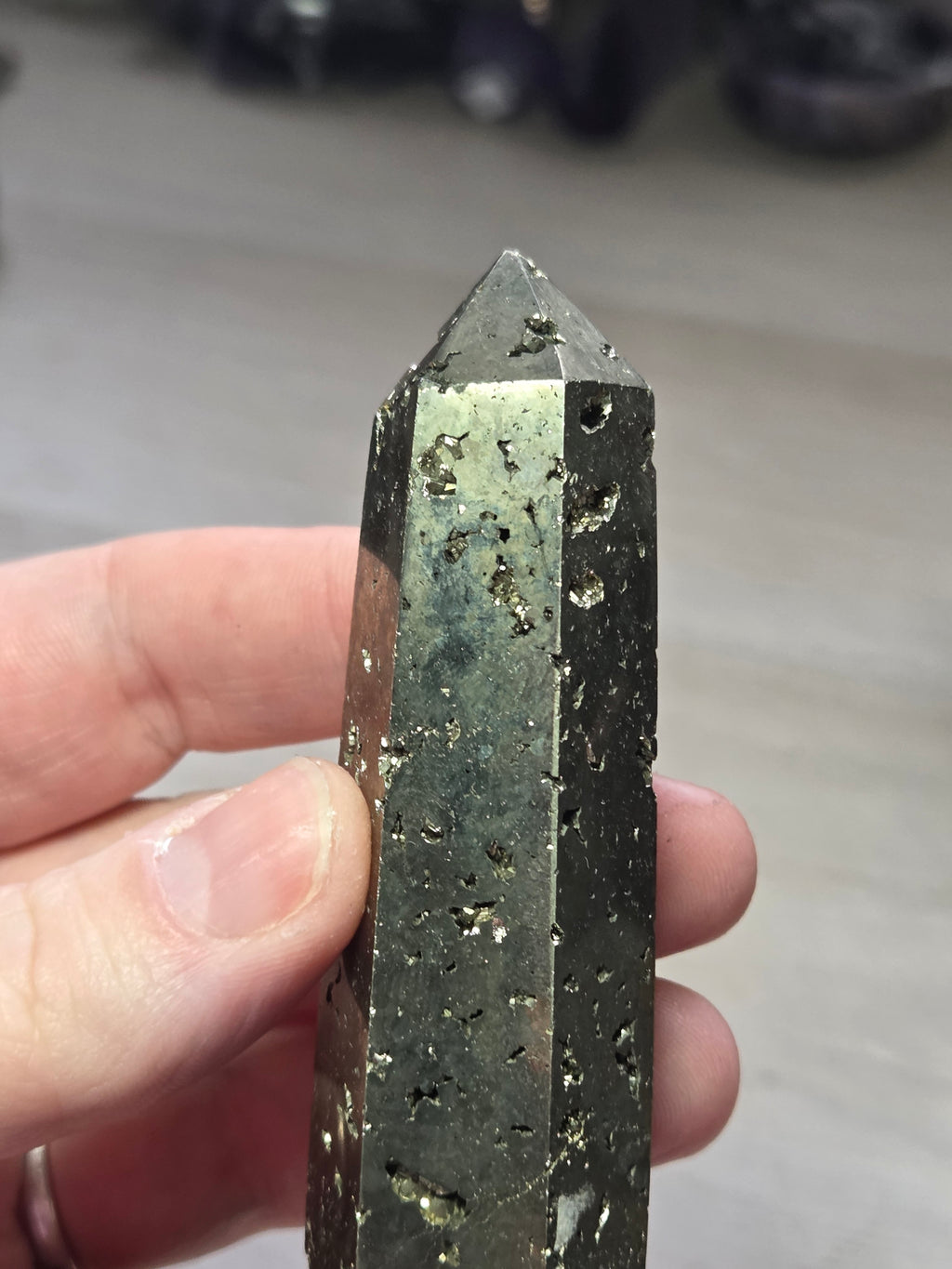 Pyrite crystal tower