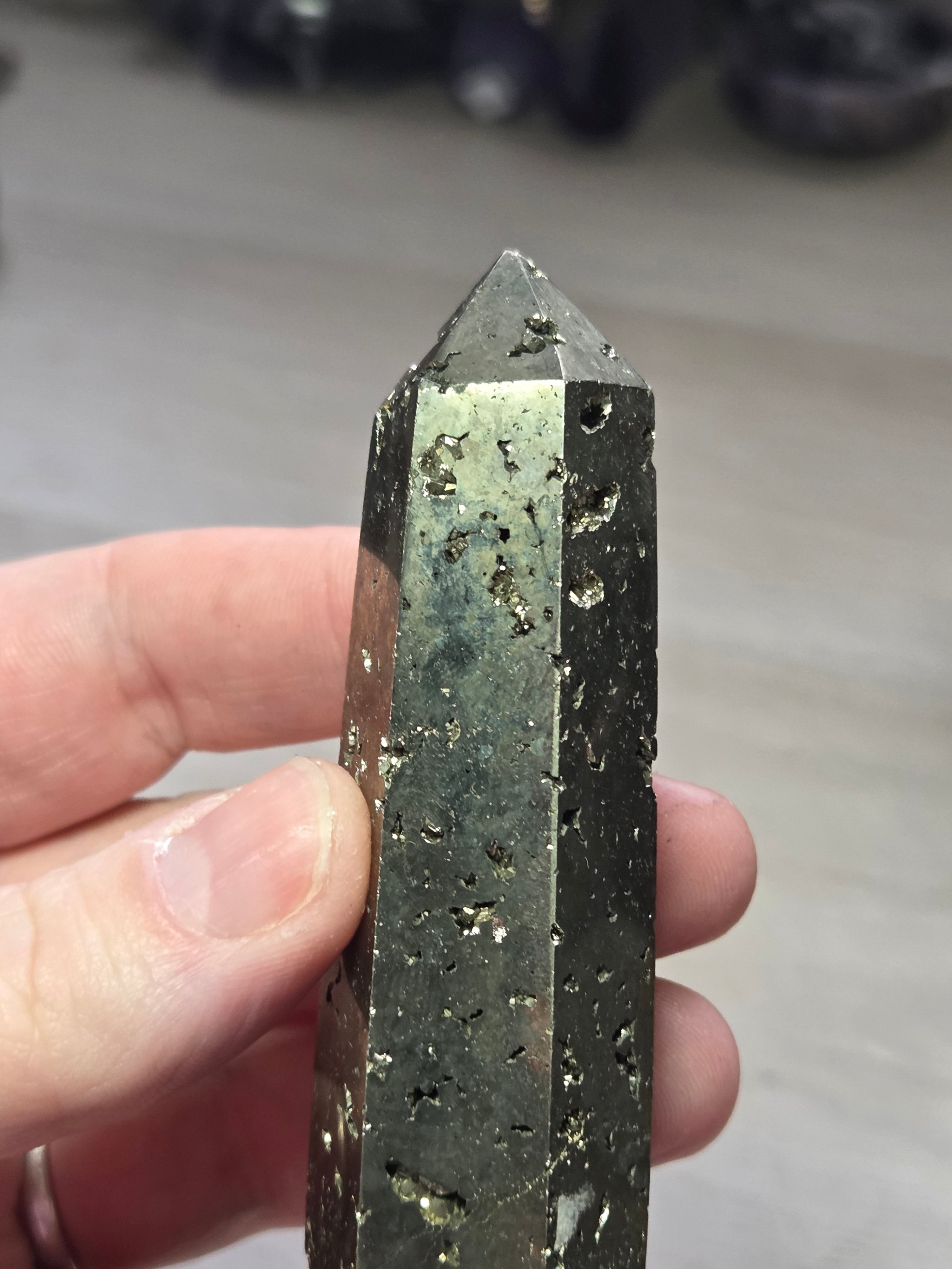Pyrite crystal tower