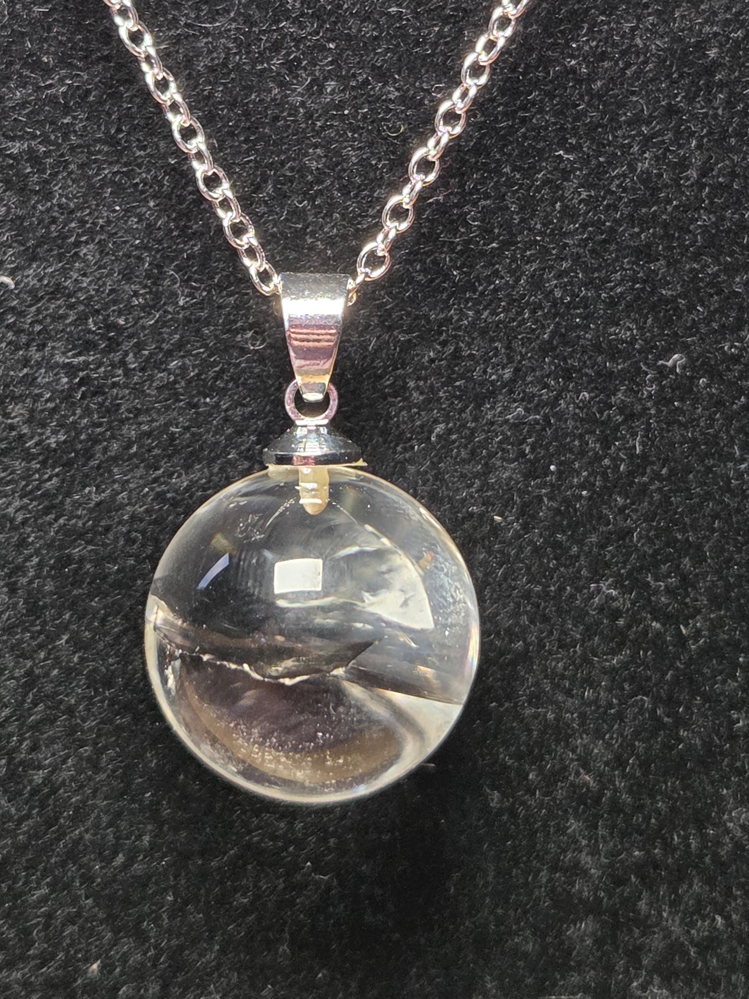 S925 Crystal  sphere necklace