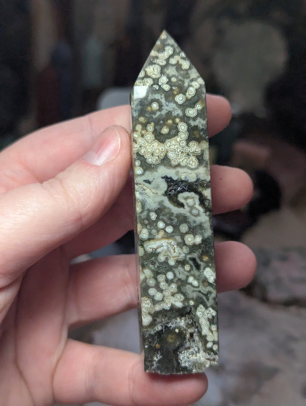 Thousand eye ocean Jasper crystal tower