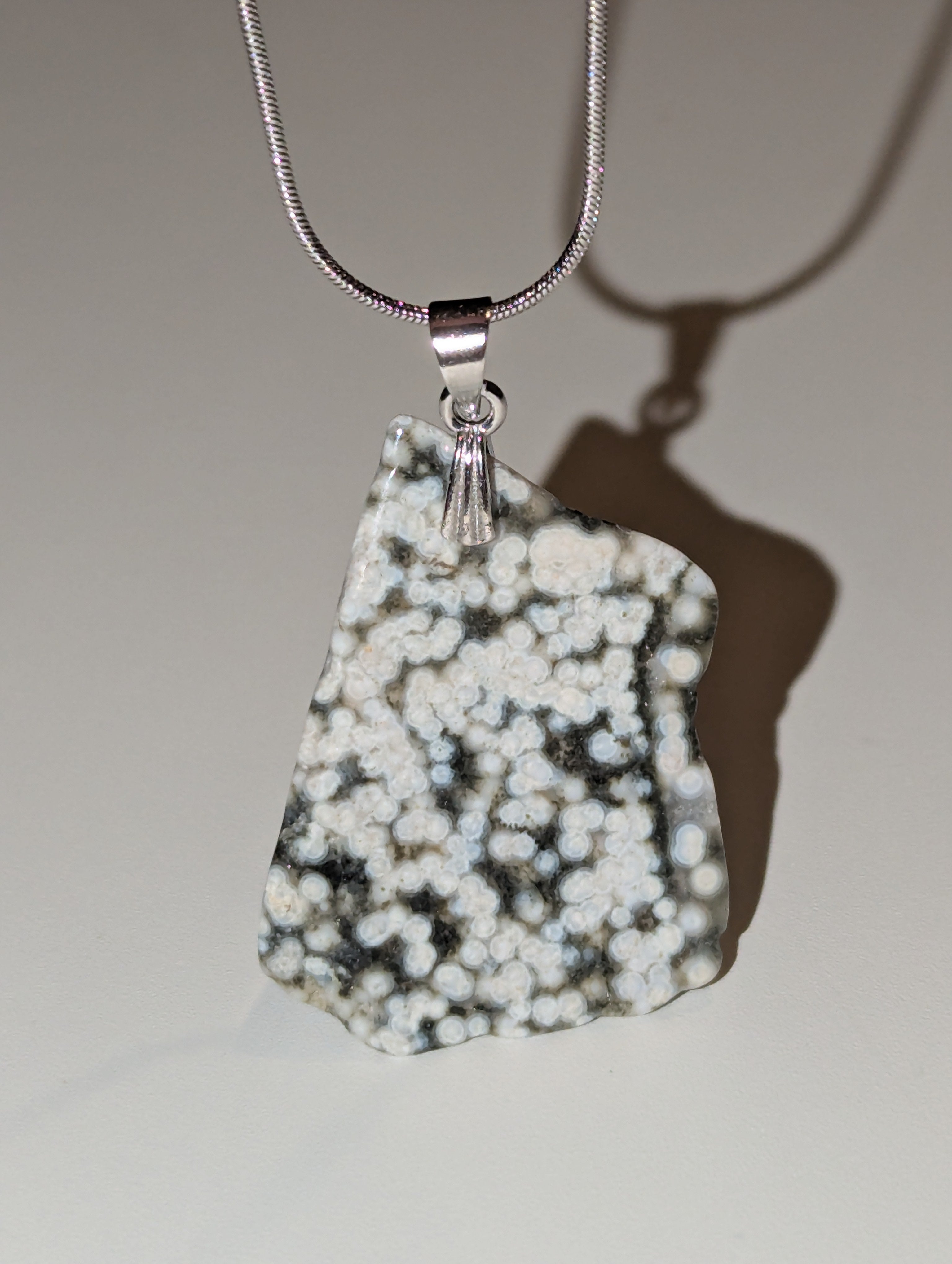 Ocean Jasper crystal handmade necklace