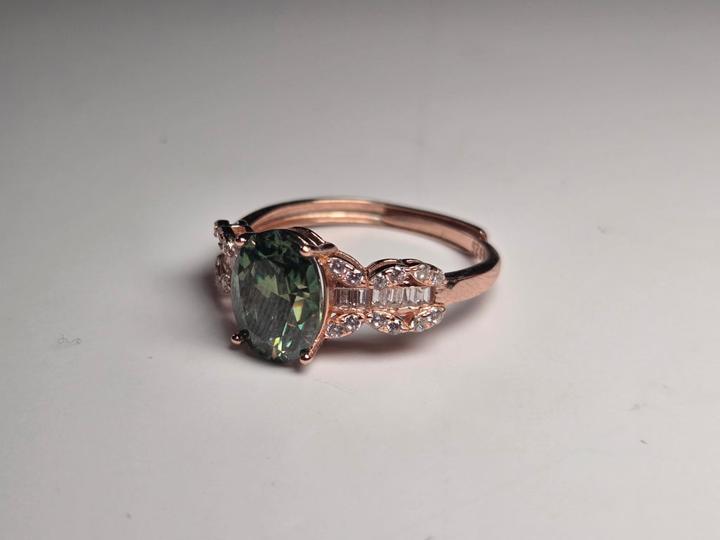 2 carot Moissonite Diamond s295 Adjustable ring