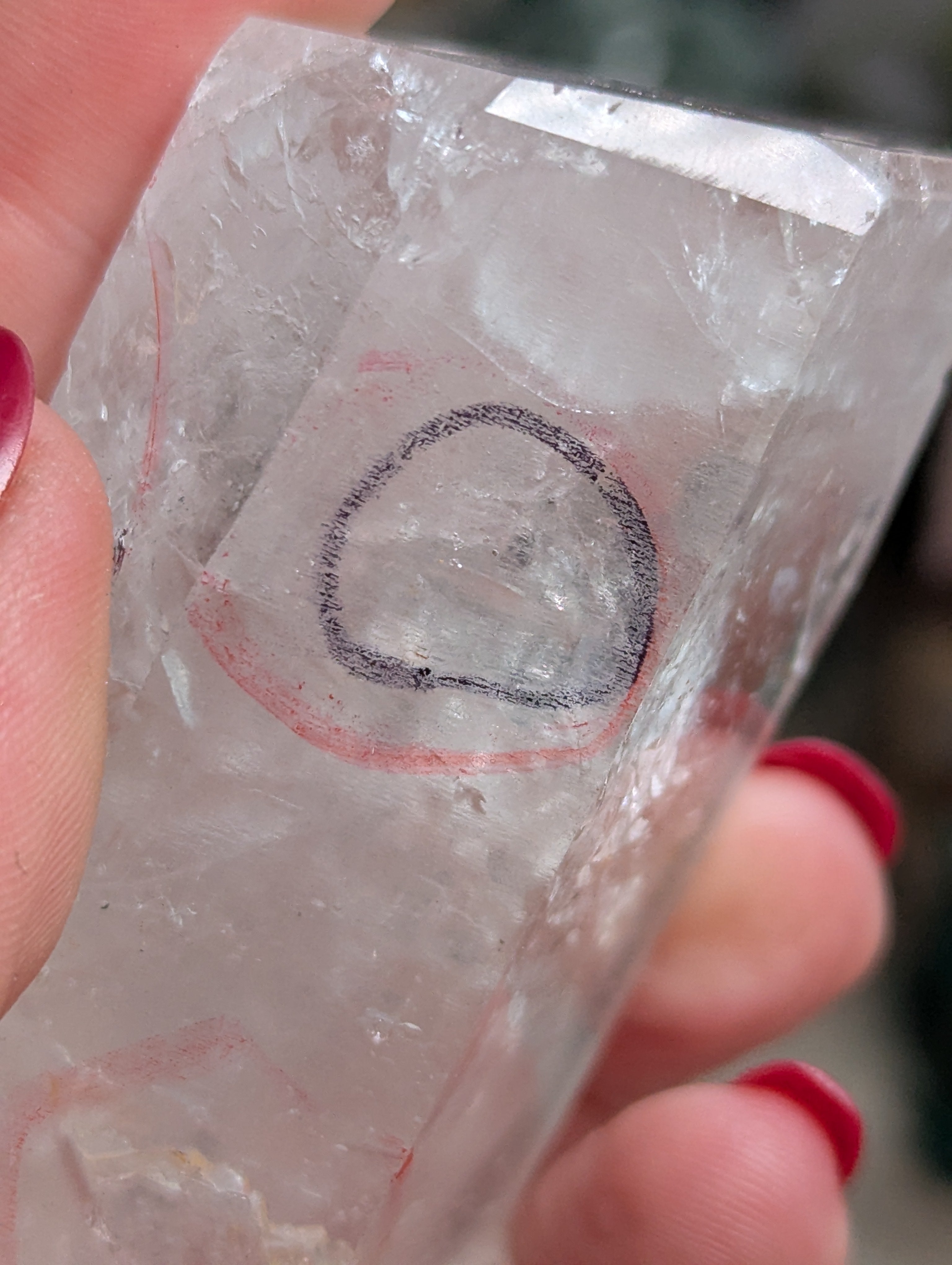 Large  enhydro crystal raw tower