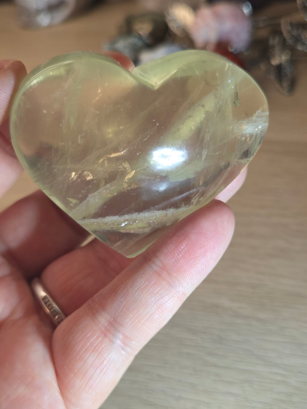 Natural Citrine crystal Heart