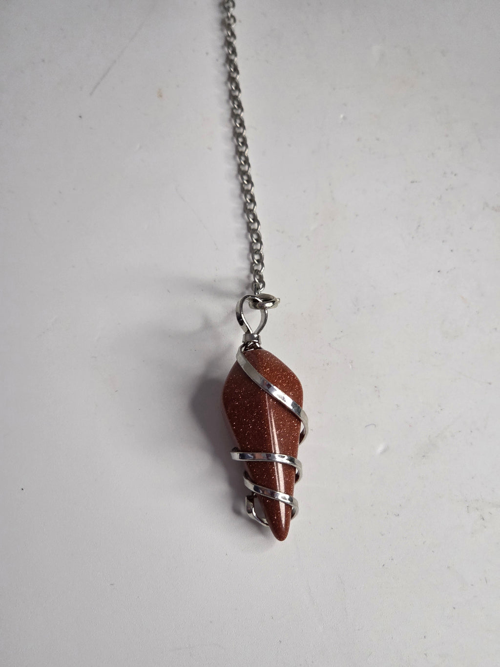 Red jasper pendulum