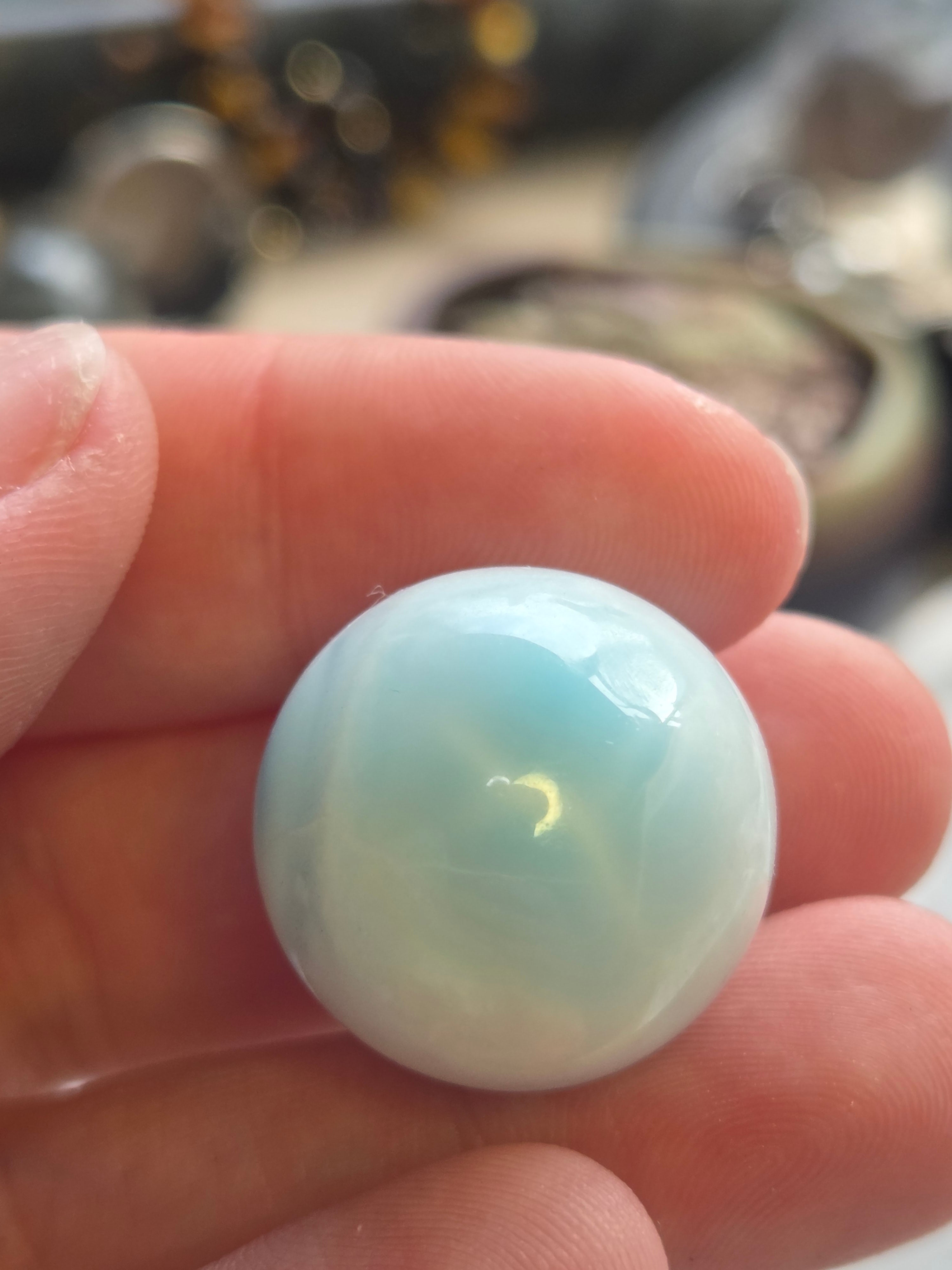 Grade AAAA Larimar crystal sphere