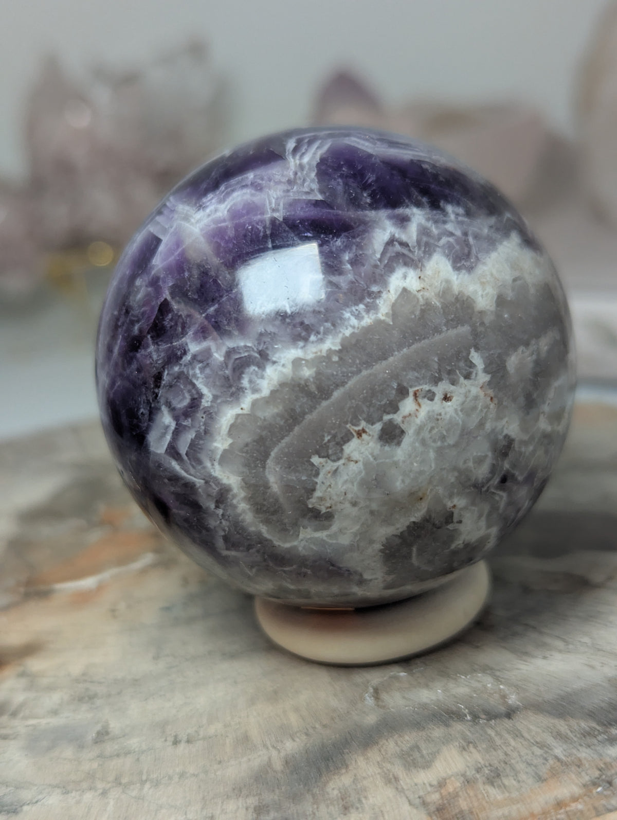 Dream Amethyst crystal sphere