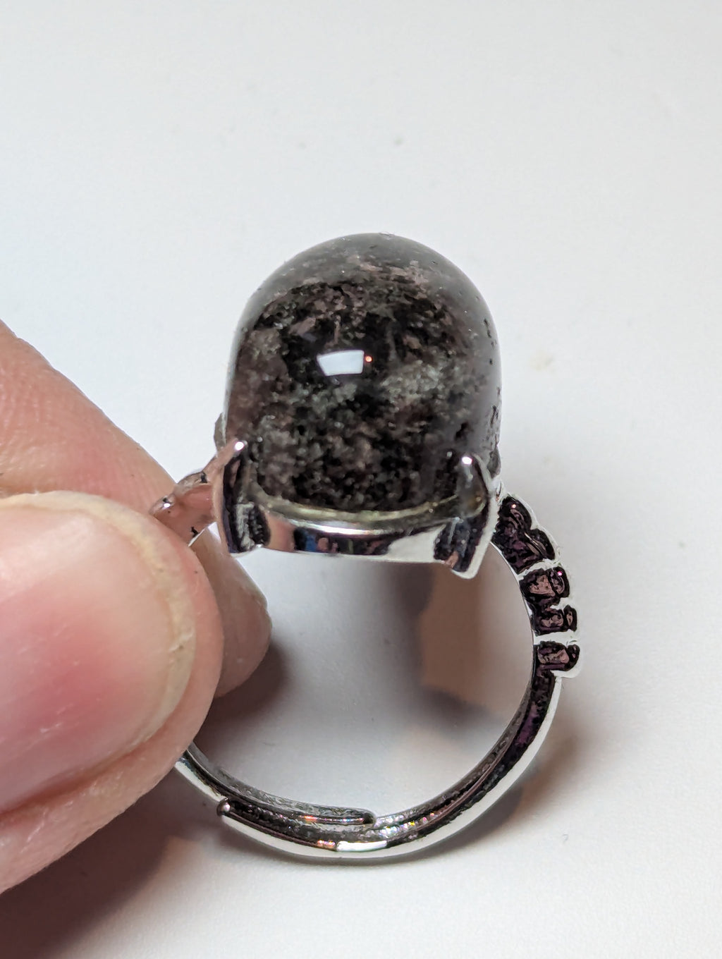 Garden quartz crystal Adjustable ring