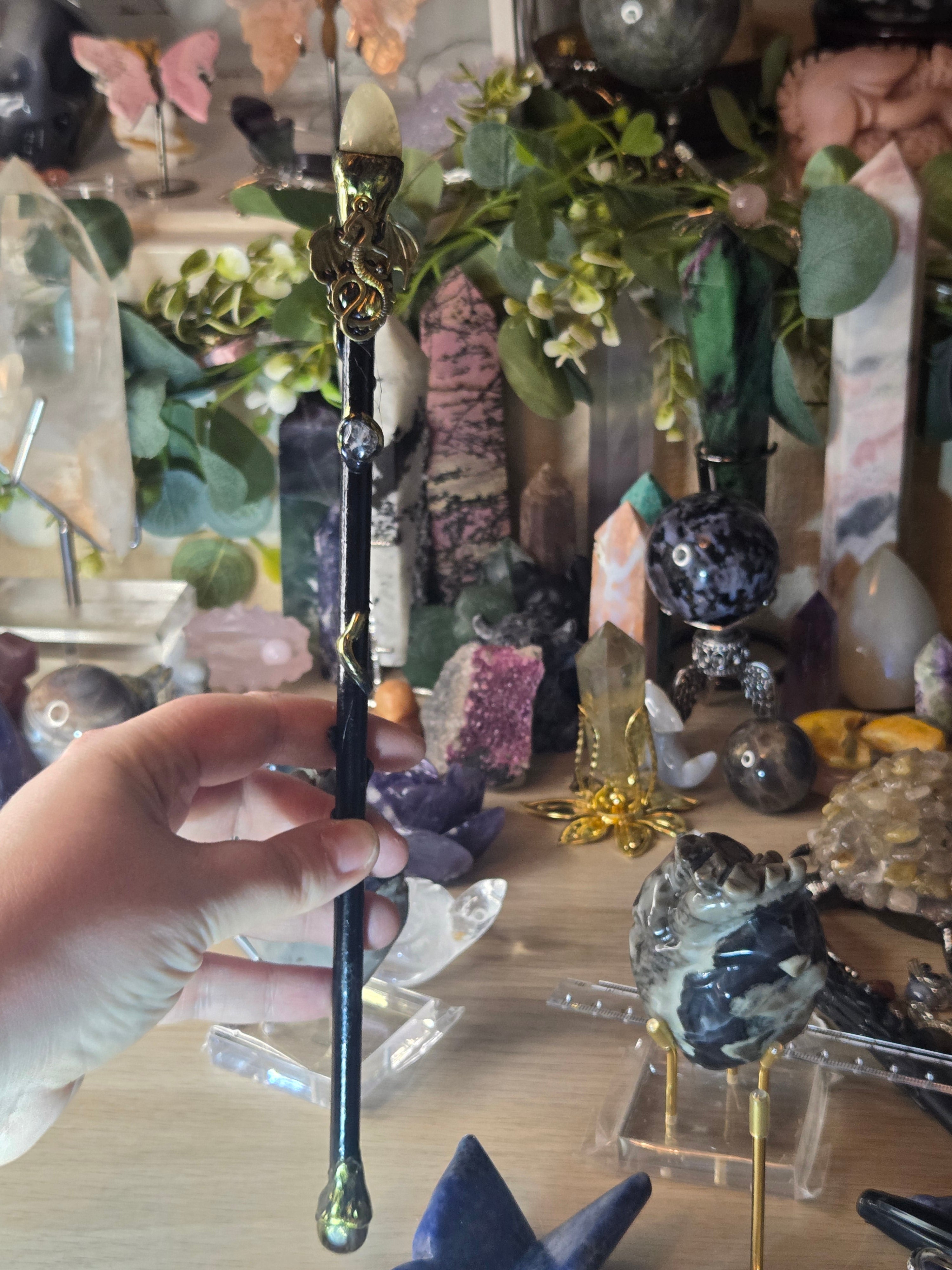 Crystal wand