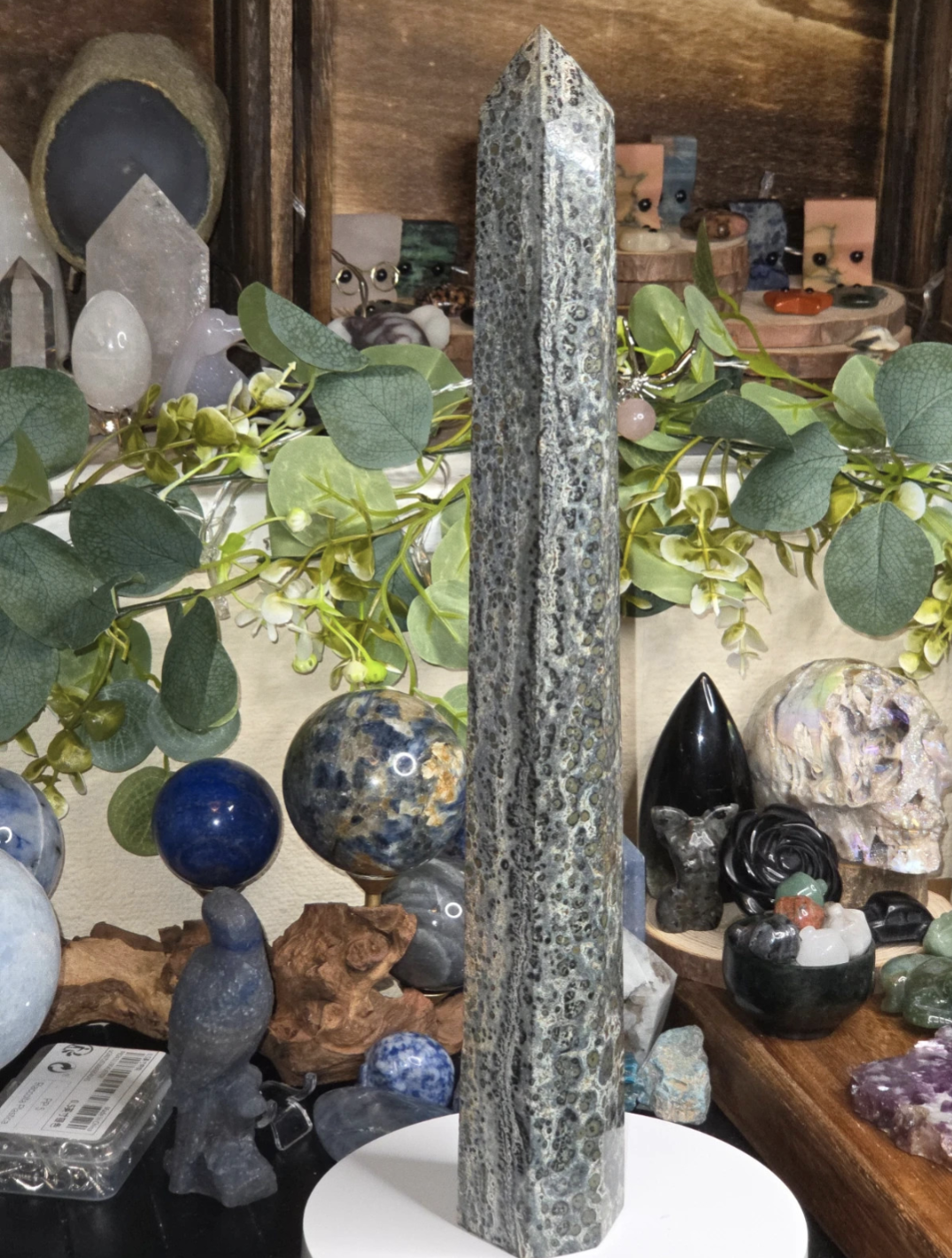 Sale - Kambaba Jasper crystal xl tower 50% off when checkout