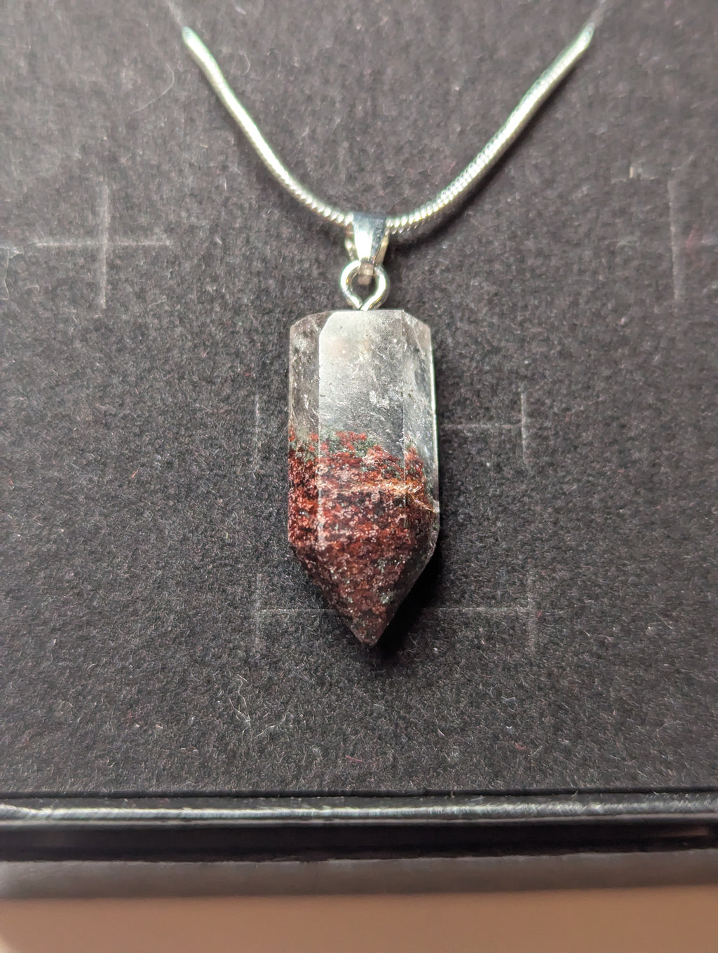 Garden quartz crystal necklace