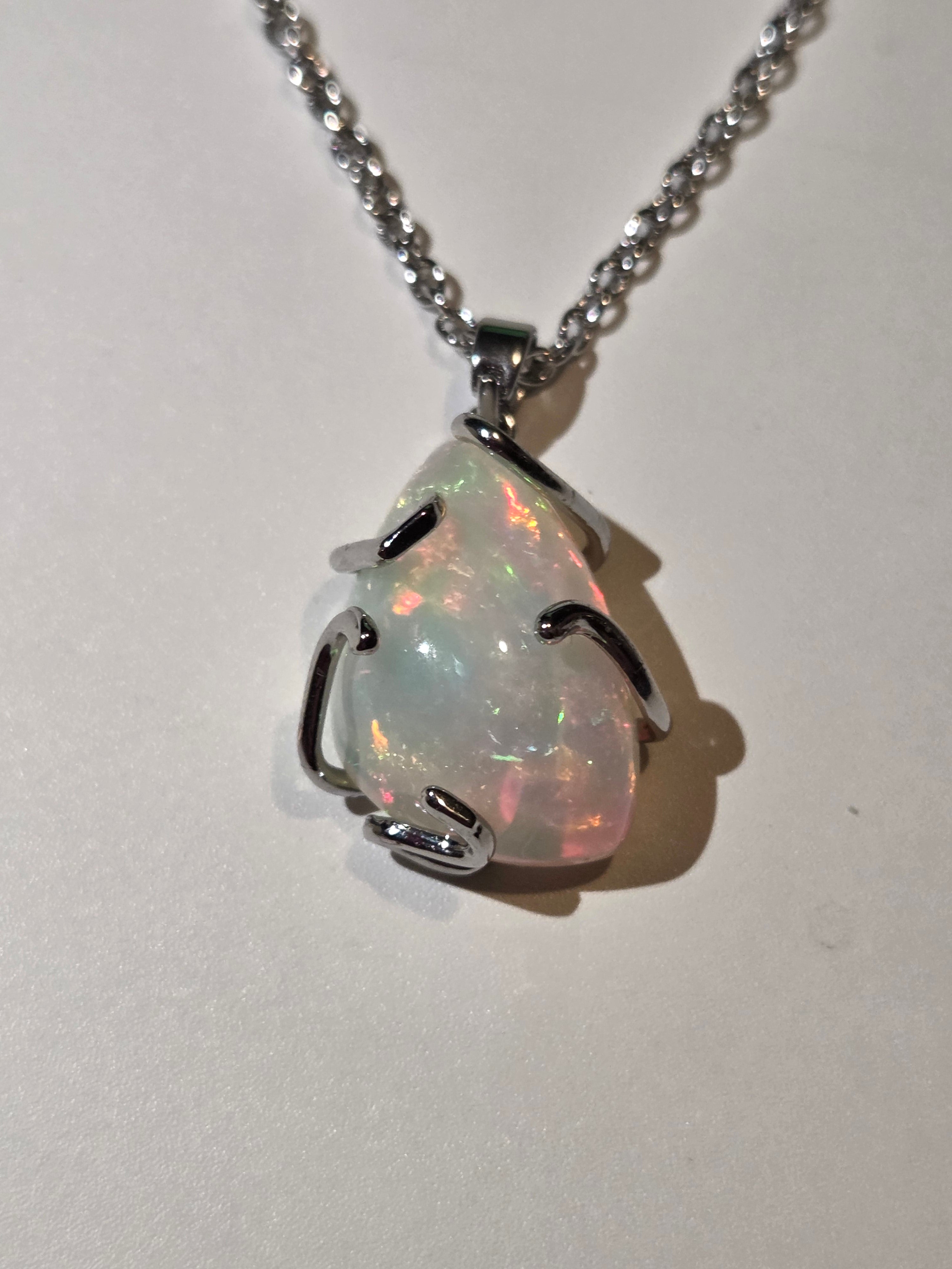 Handmade opal necklace S295