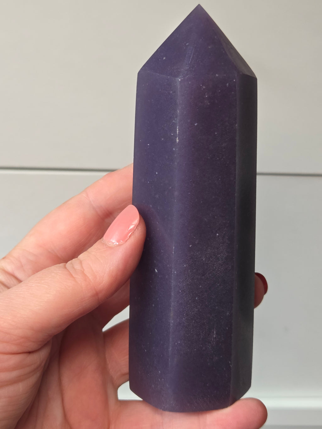 Grade A Lepidolite crystal tower 13cm