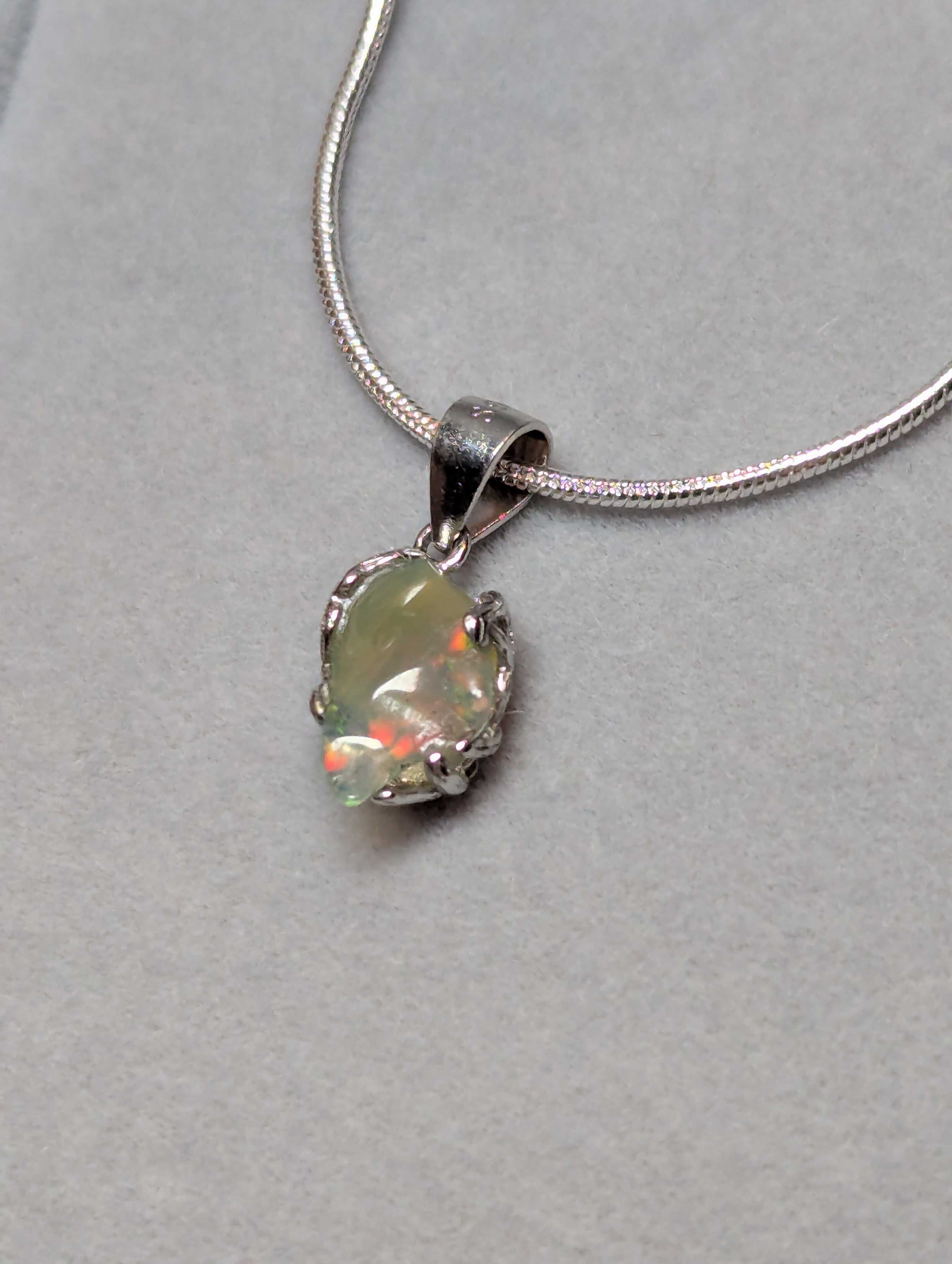Beautiful Ethiopian Opal handmade necklace
