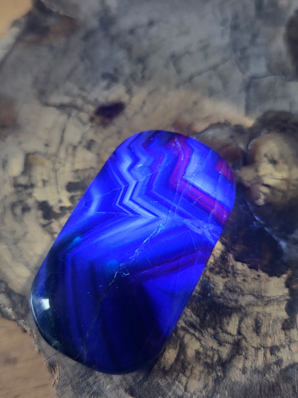 Rose flourite crystal palm stone